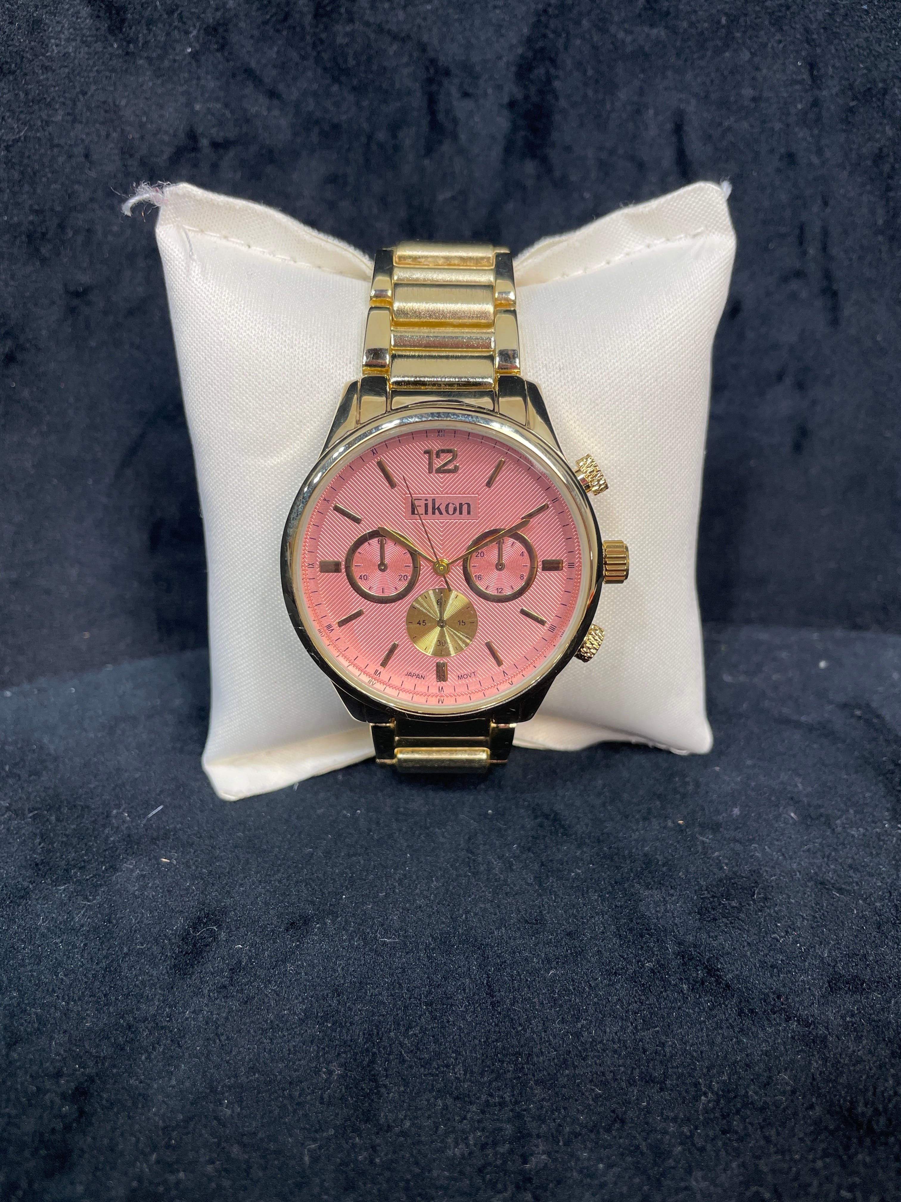 Gold & Coral Watch