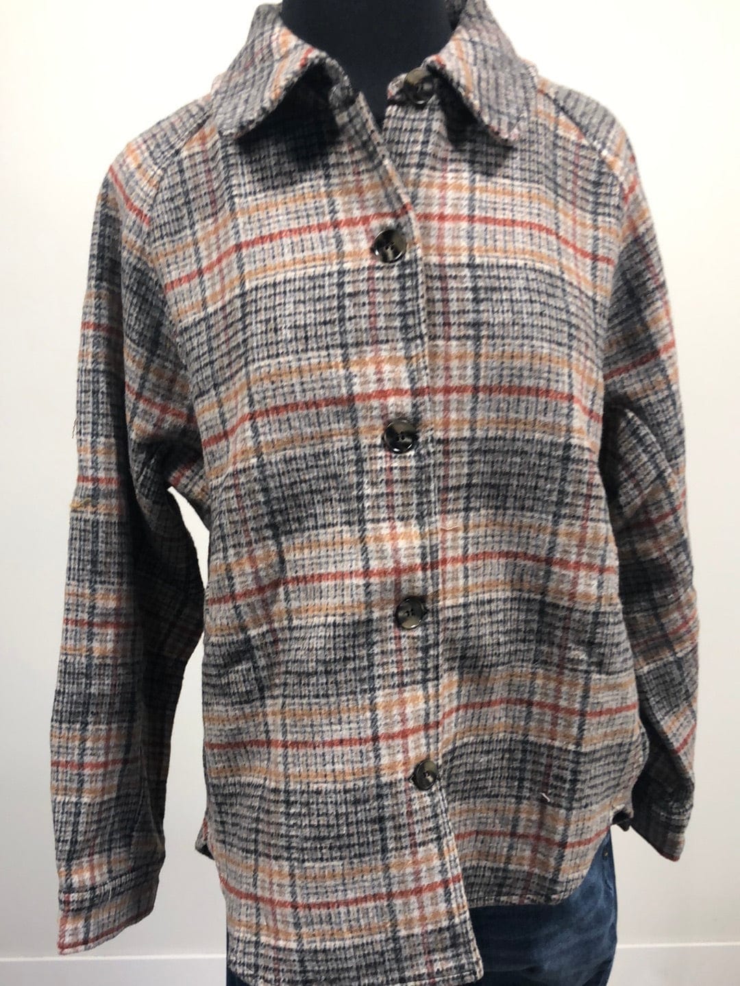 Rust & Mustard Plaid Shacket
