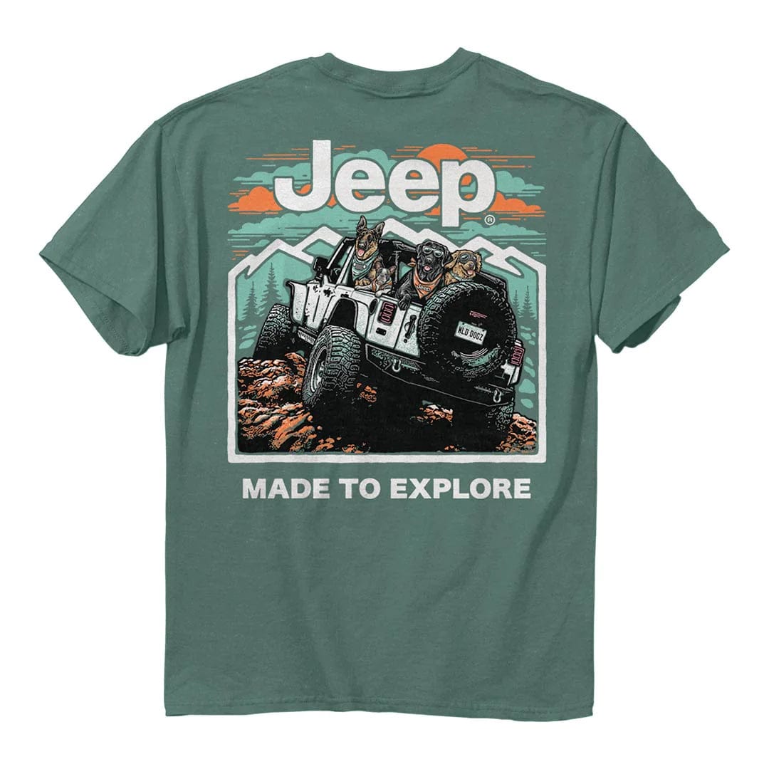 Green Jeep Off-Road Trip T-Shirt