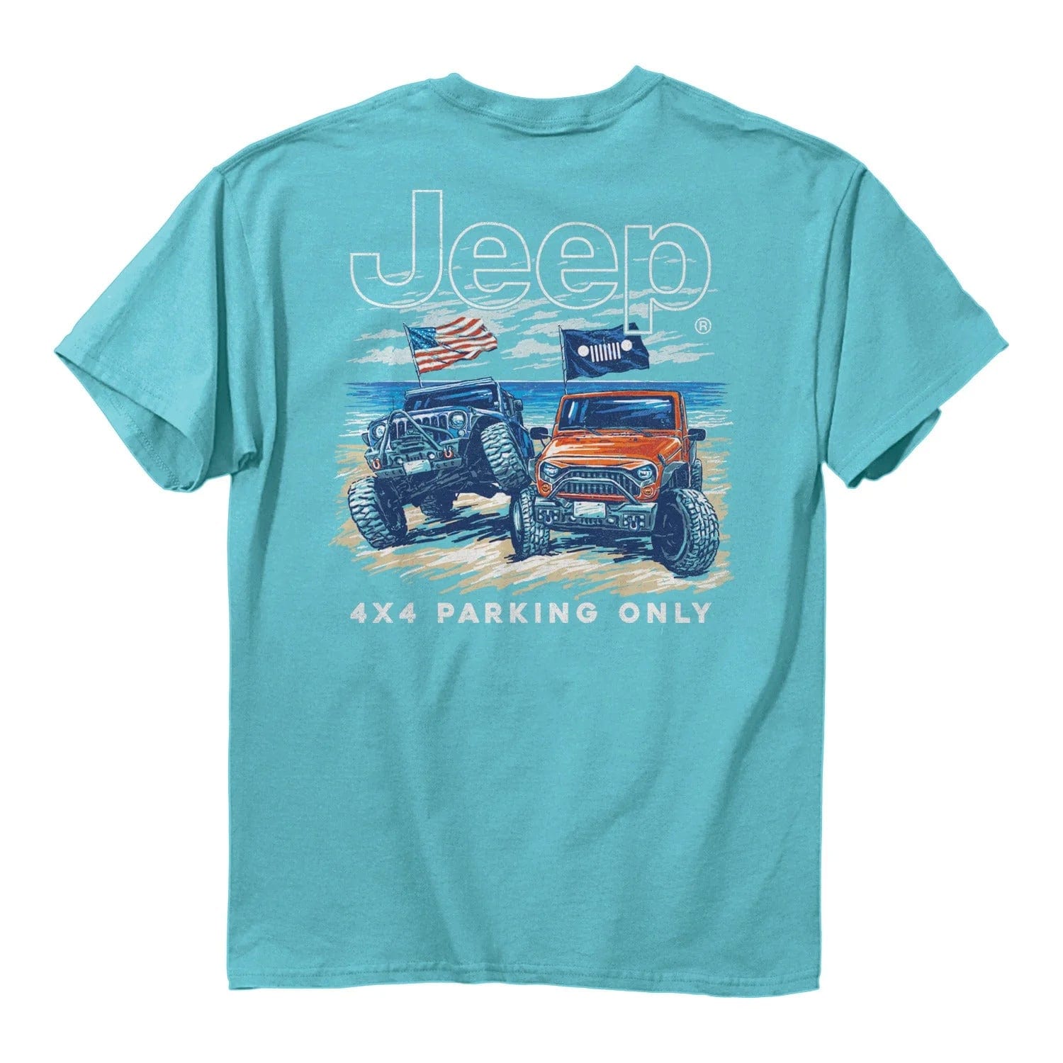 Mint Jeep Flex 4x4 Parking T-Shirt