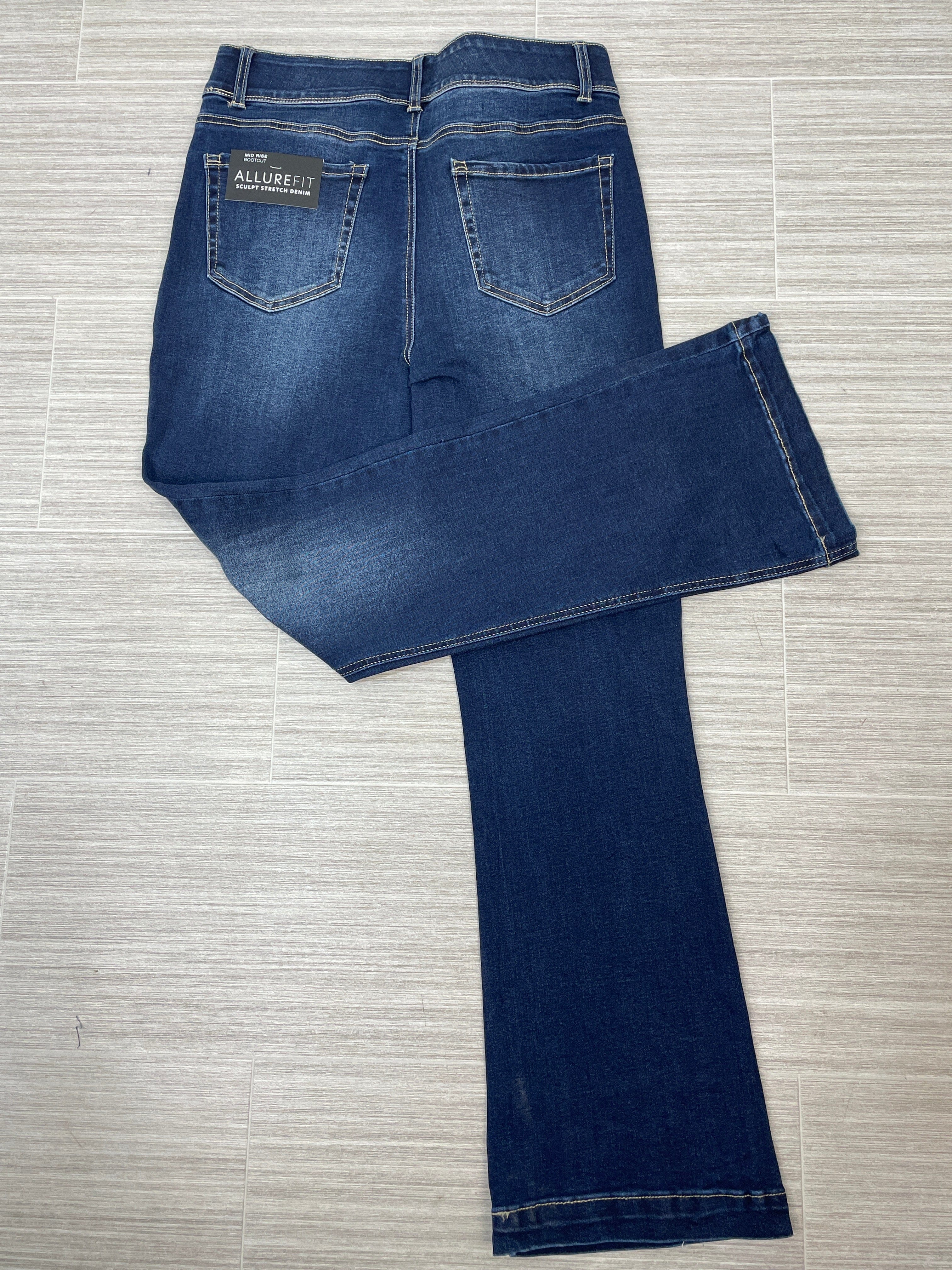 Dark Stonewash Tummy Control Bootcut Denim