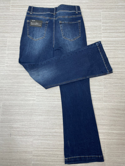 Dark Stonewash Tummy Control Bootcut Denim