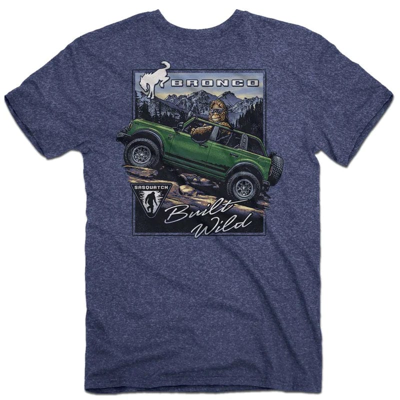 Heather Blue Bronco Sasquatch T-Shirt