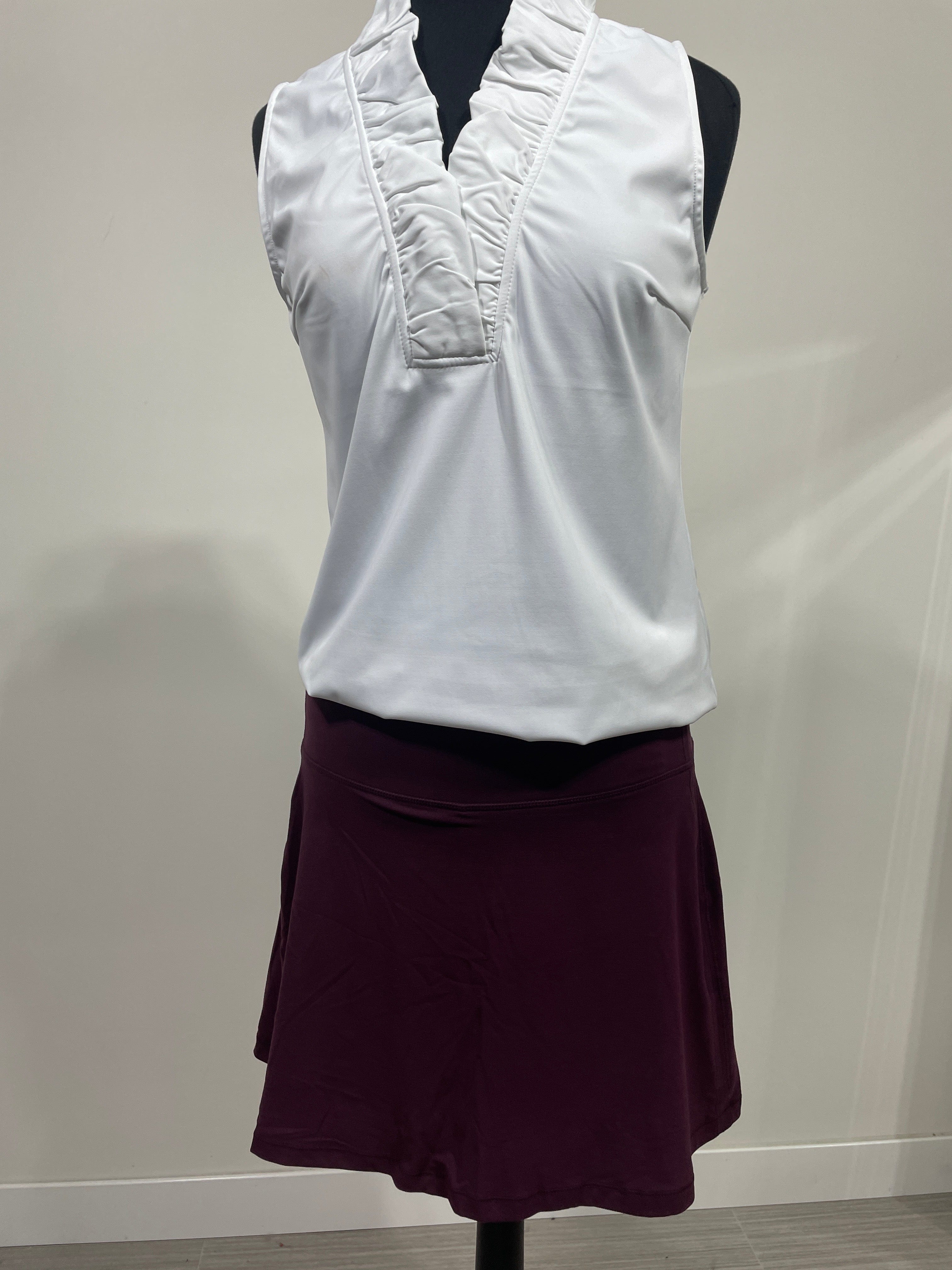 Cassis Yoga Fabric Pleat Skort