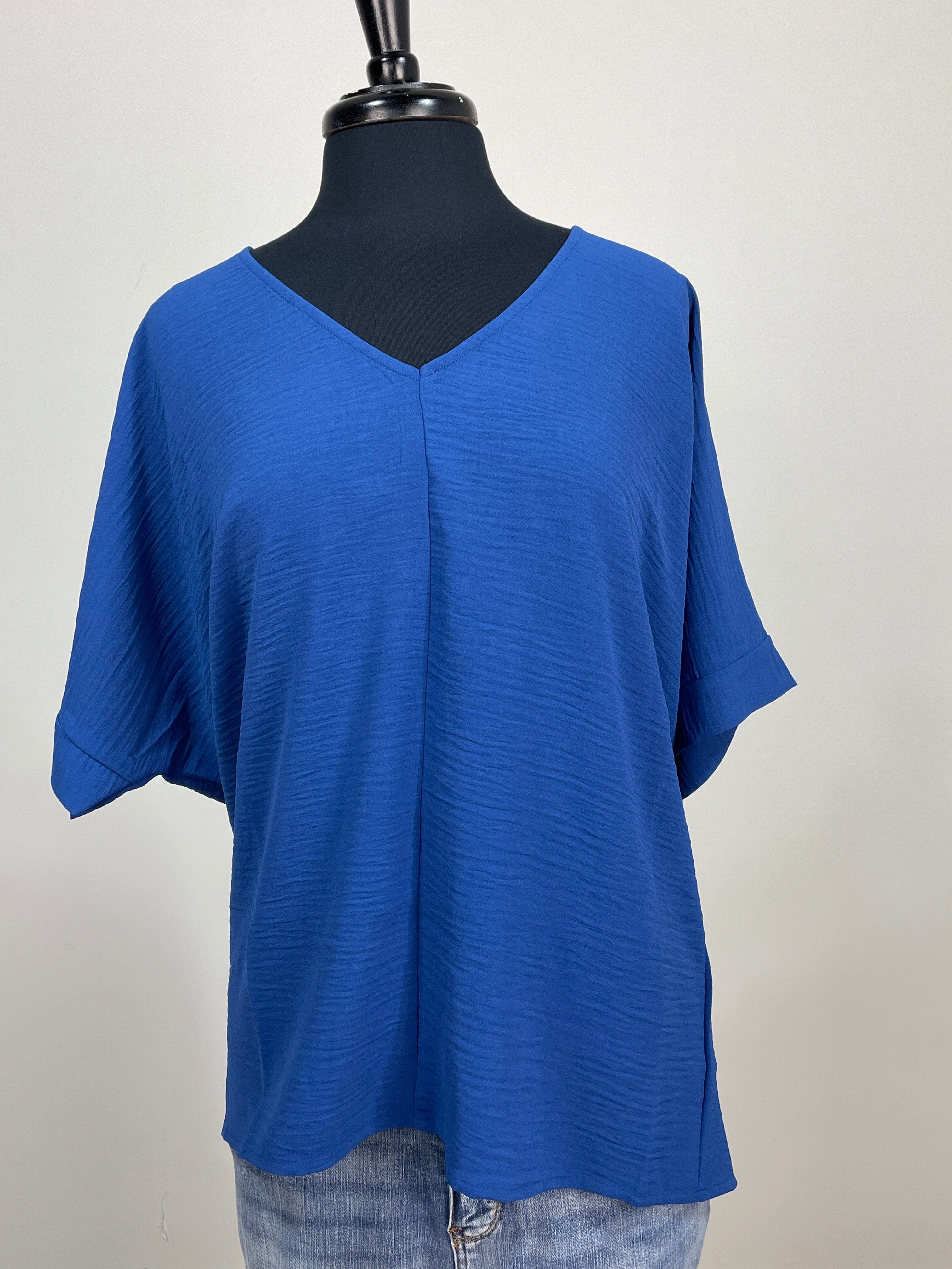 Royal Blue Breezy Blouse