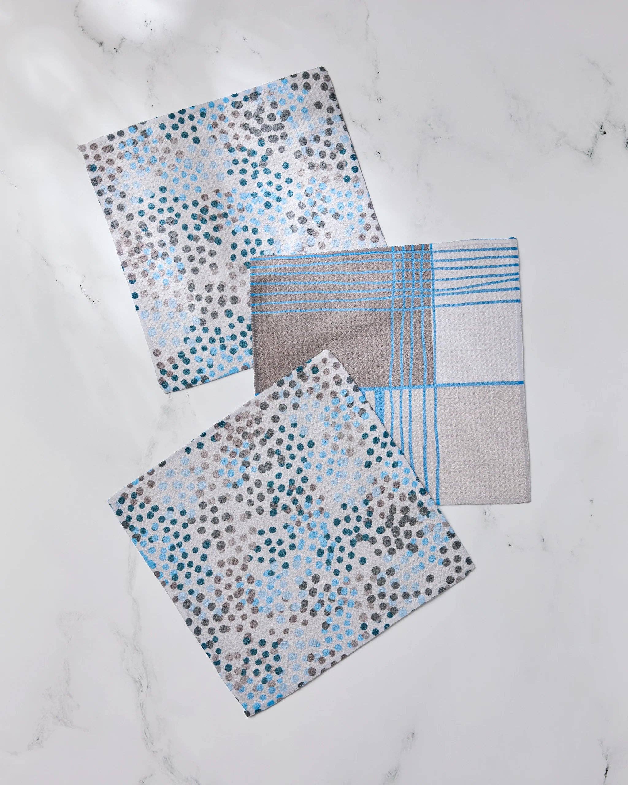 Cool Blocks and Dots Dishcloth Set