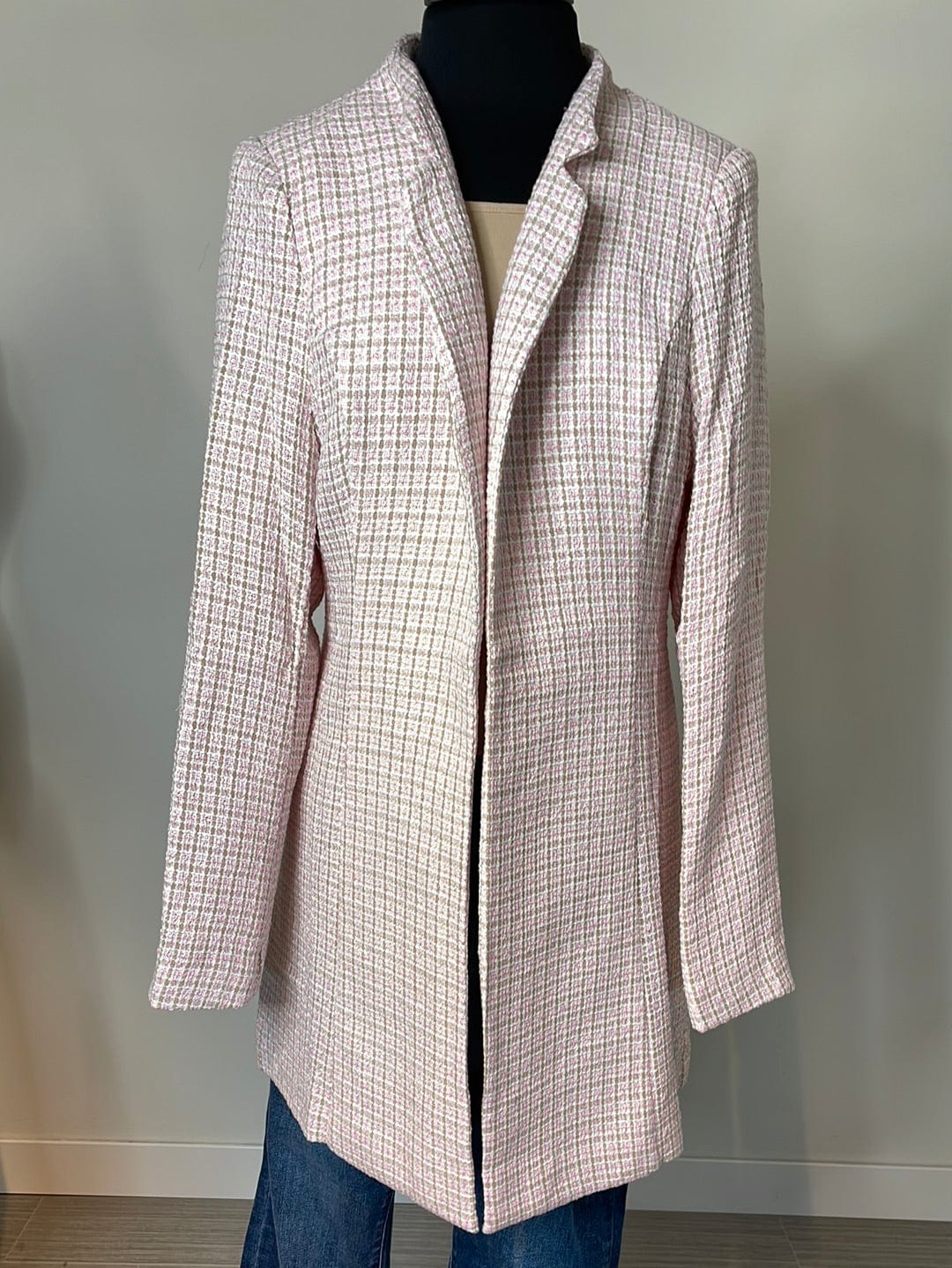 Pink & Tan Patterned Jacket