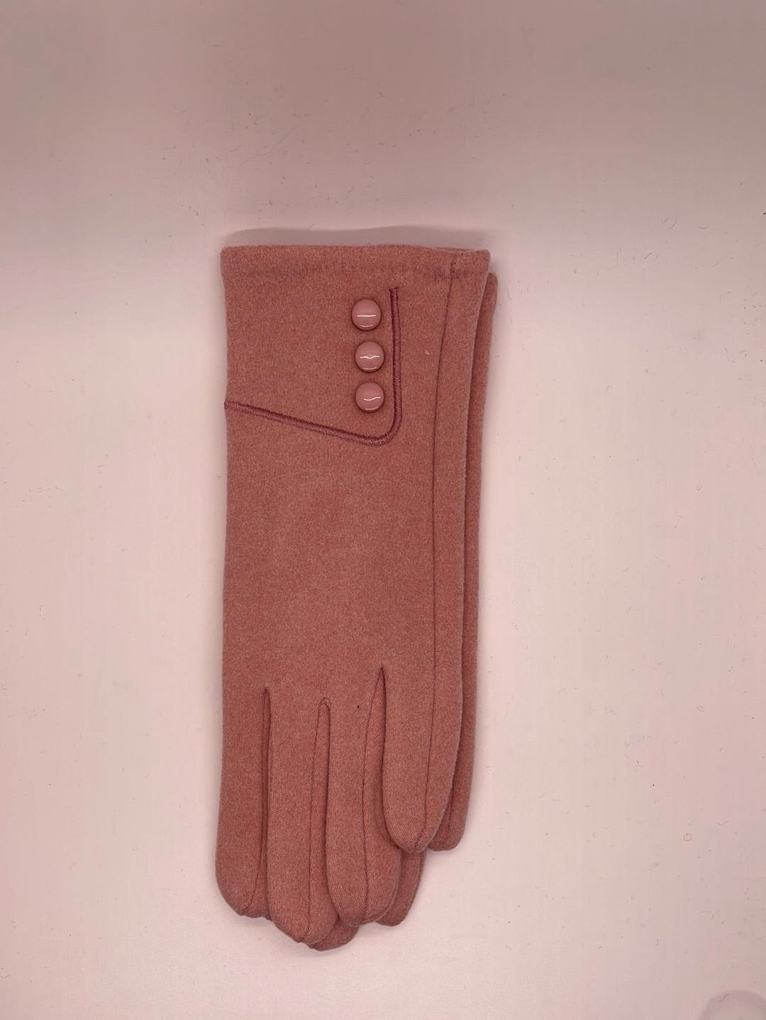 Pink Button Detail Glove