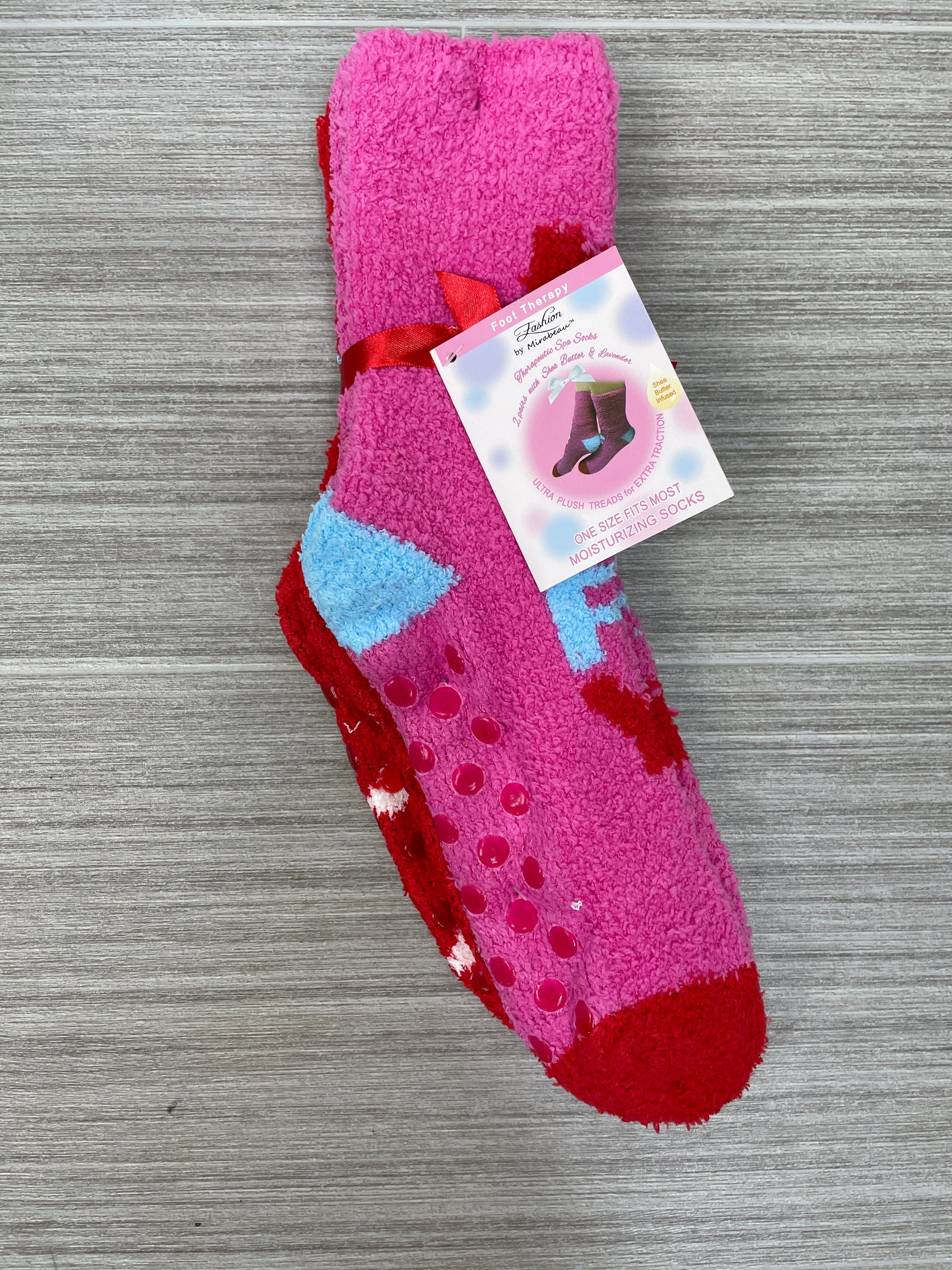 2pc Merry & Bright Spa Socks