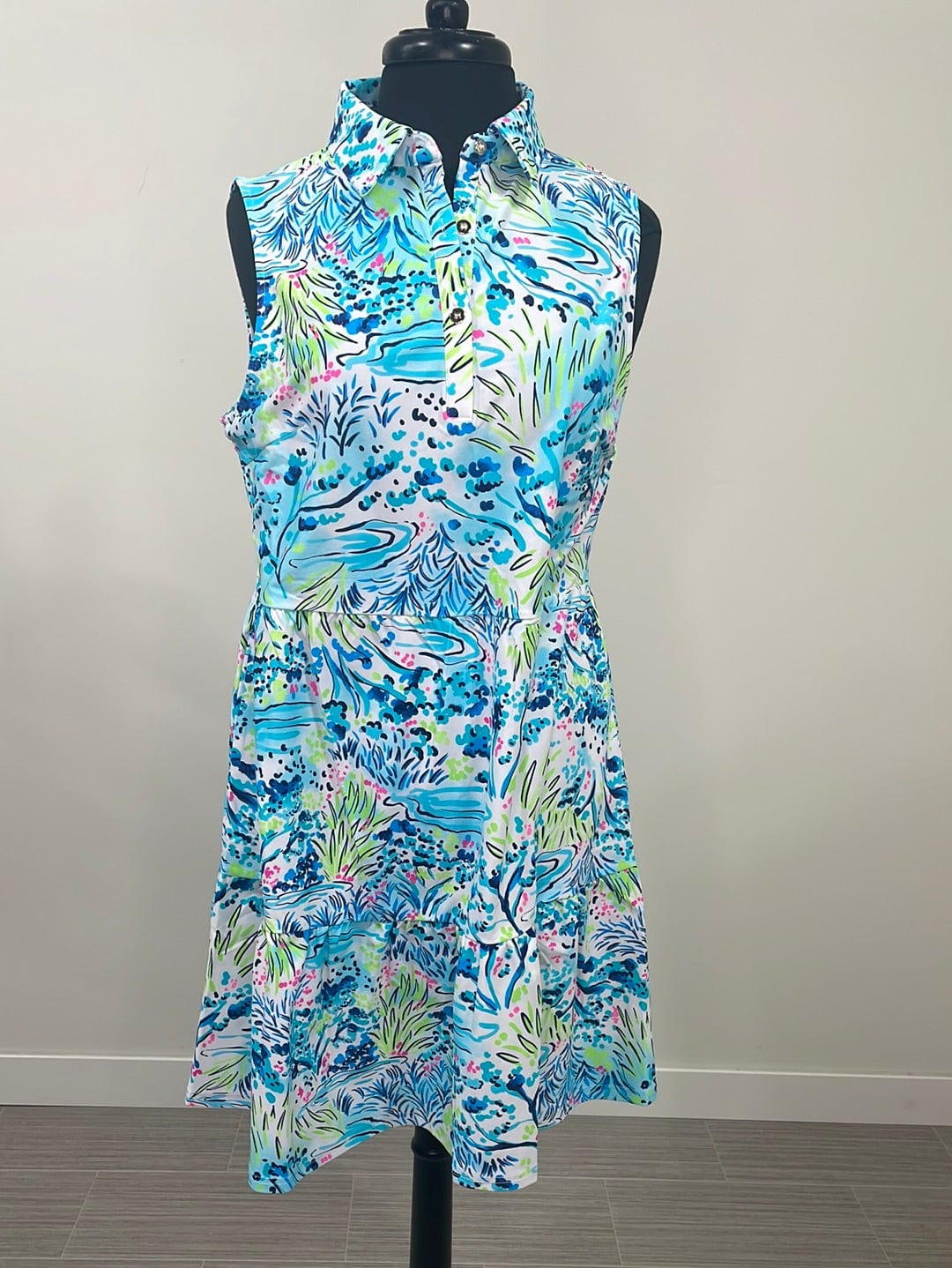 Seaside Tiered Polo Dress