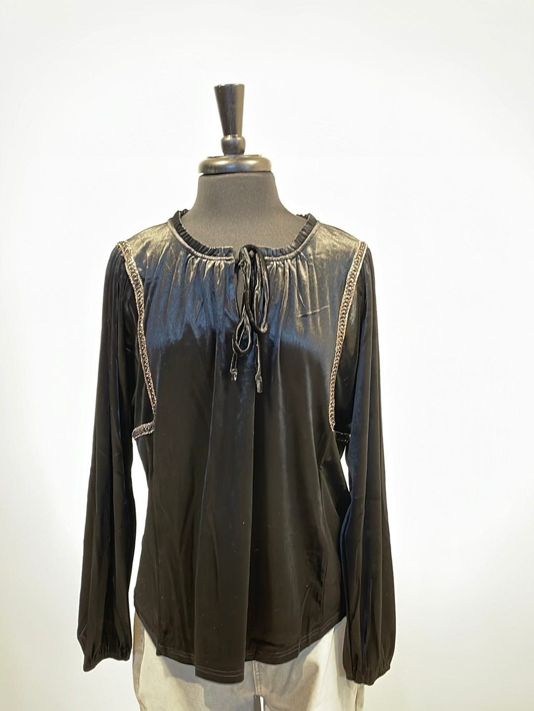 Black Velvet Blouse