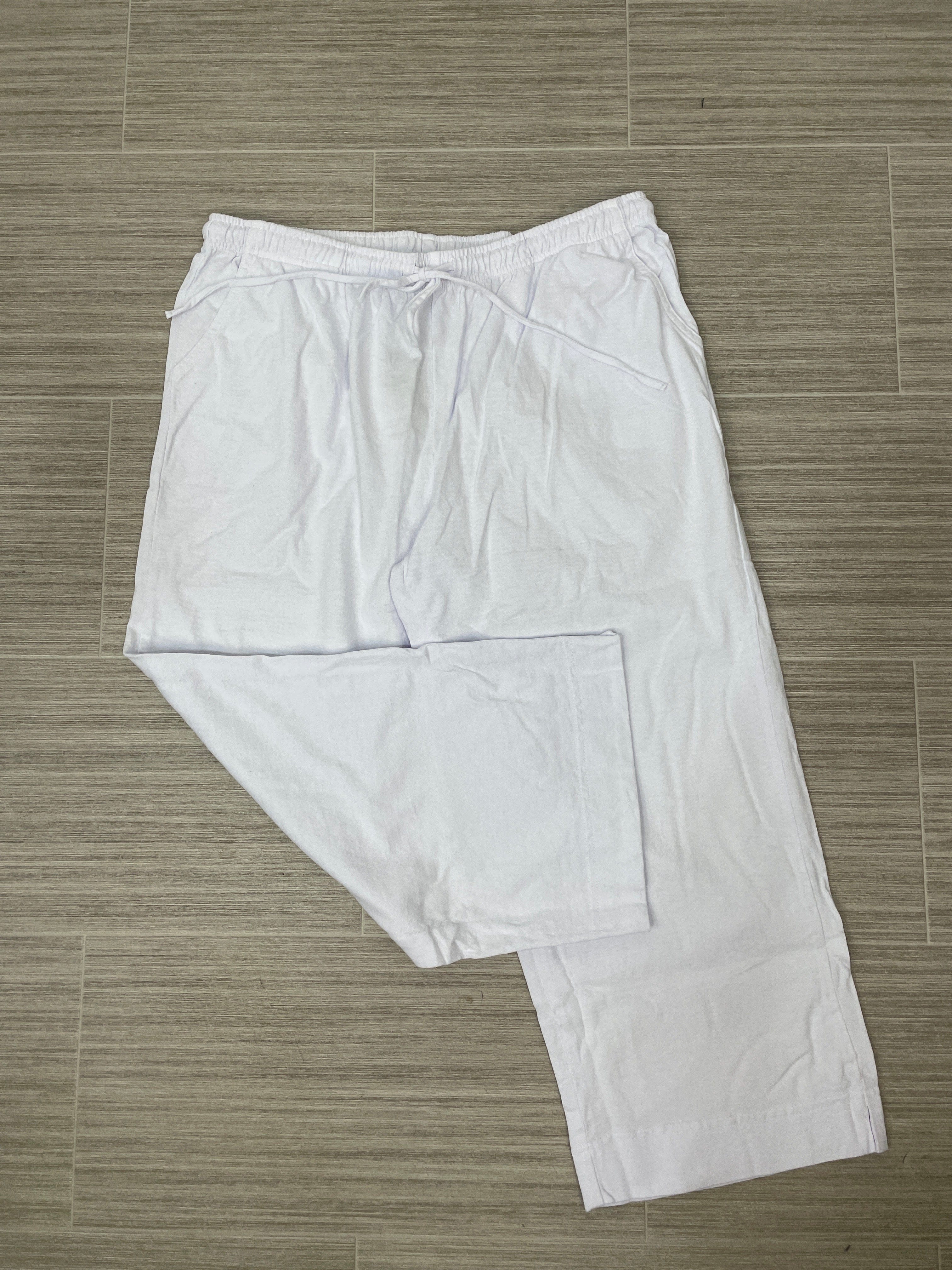 White Texture Pant