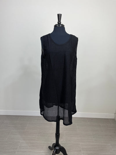 Black Mesh Extended Coverup