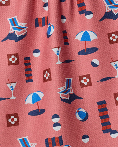 Geo Beach Day Tea Towel