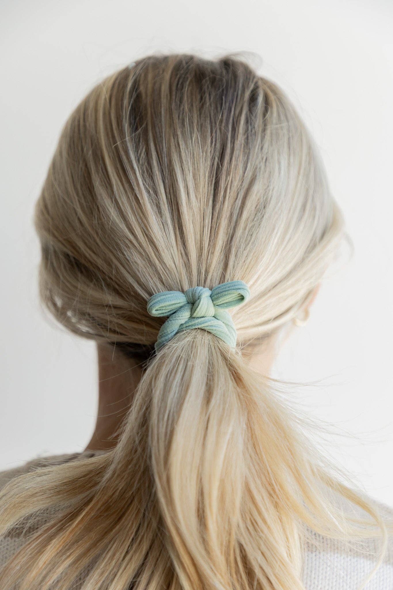 BOW SLICK BACK HAIR TIES: ROYAL BLUE
