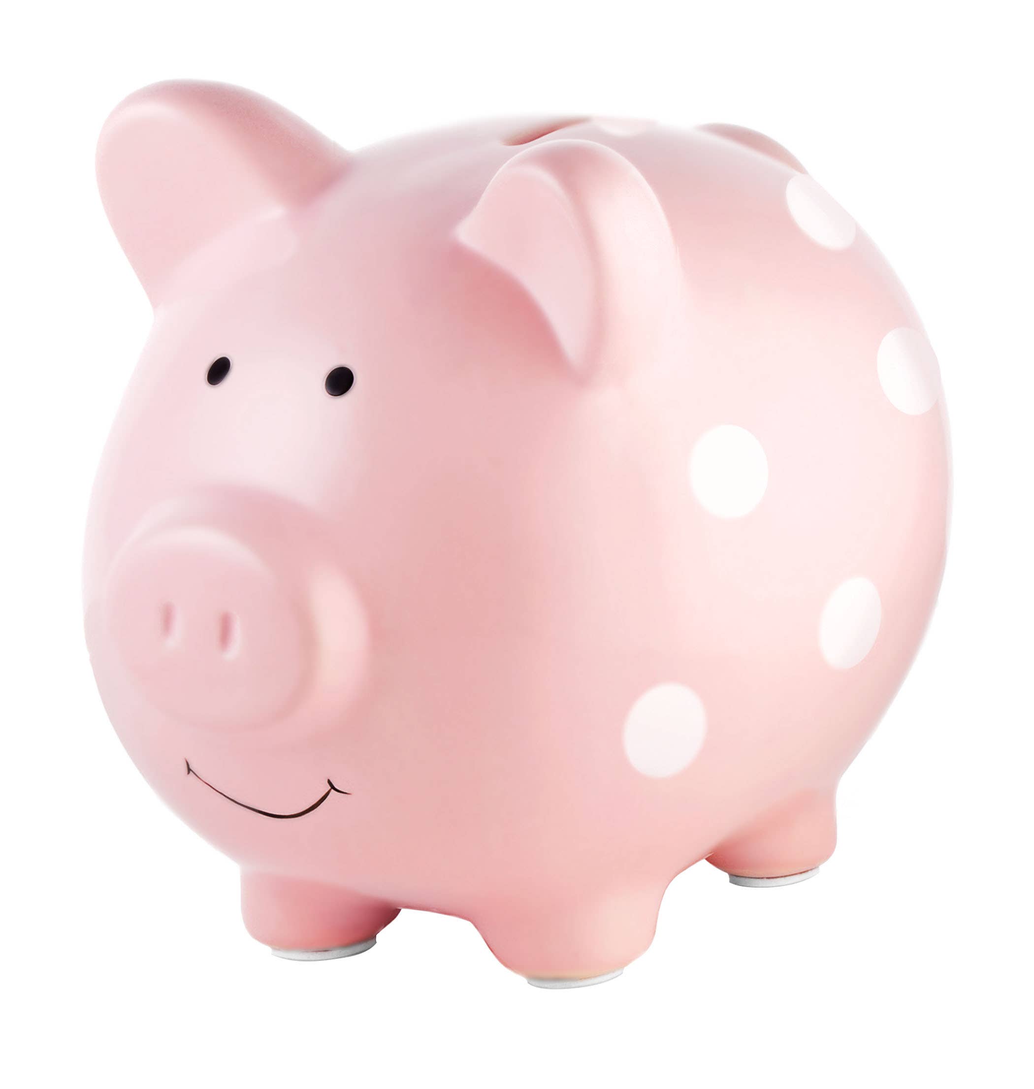 Polka Dot Piggy Bank: Pink