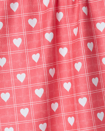 Geometry Kind Spirit Red Tea Towel
