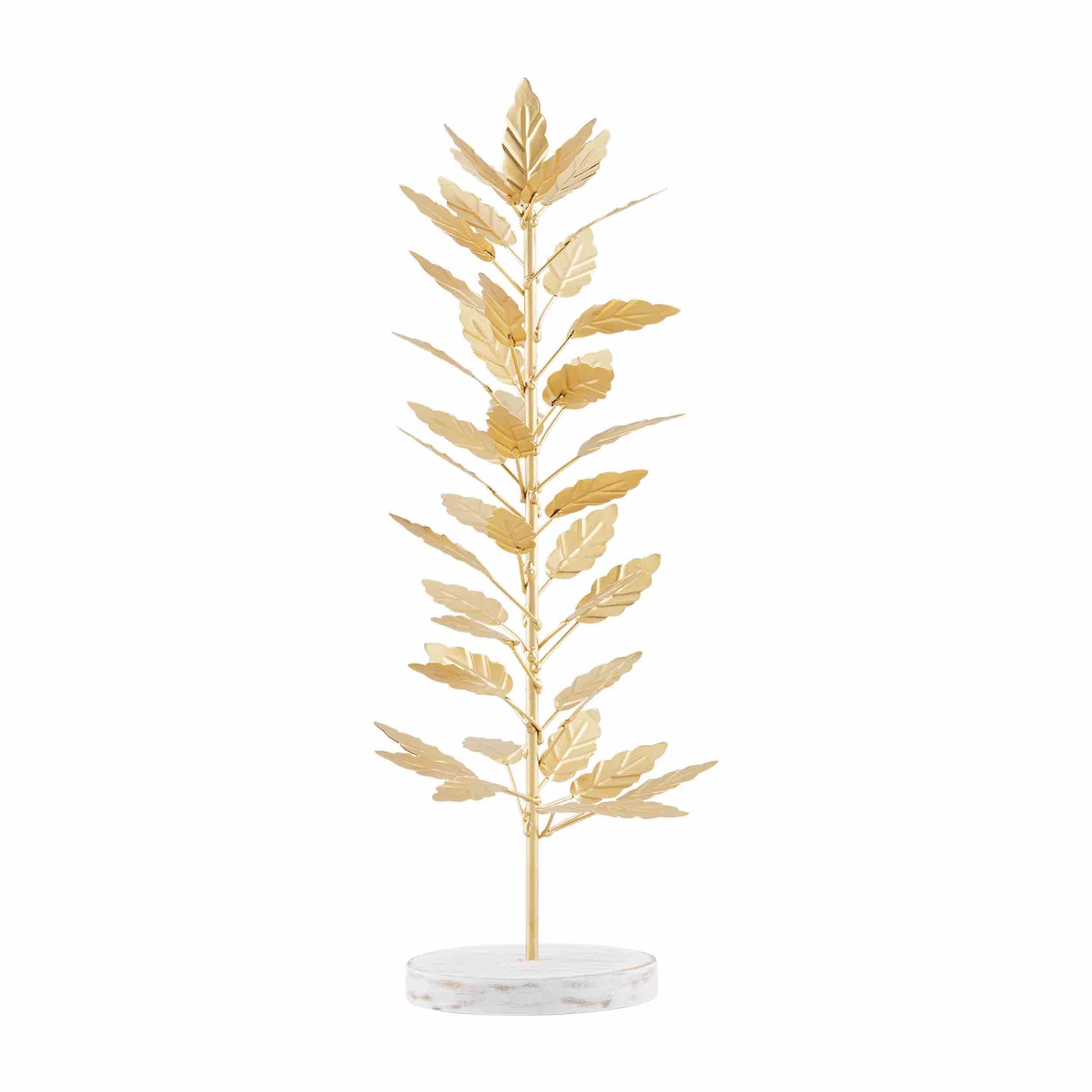 Large Gold Metal Leaf Tree