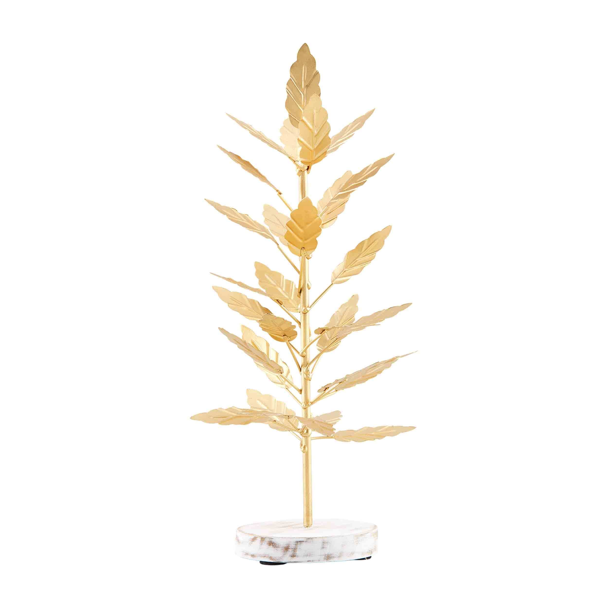 Small Gold Metal Leaf Tree