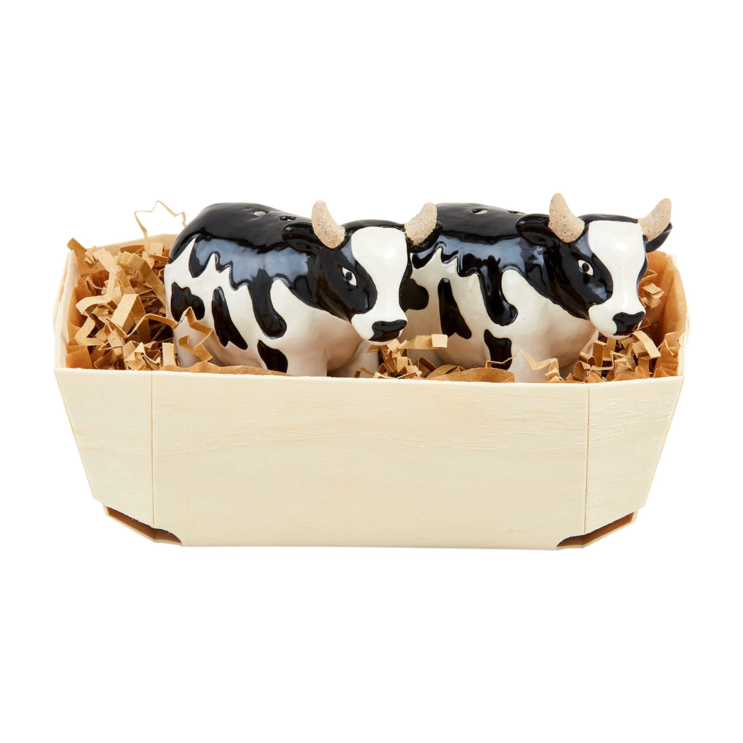 Cow Salt & Pepper Basket