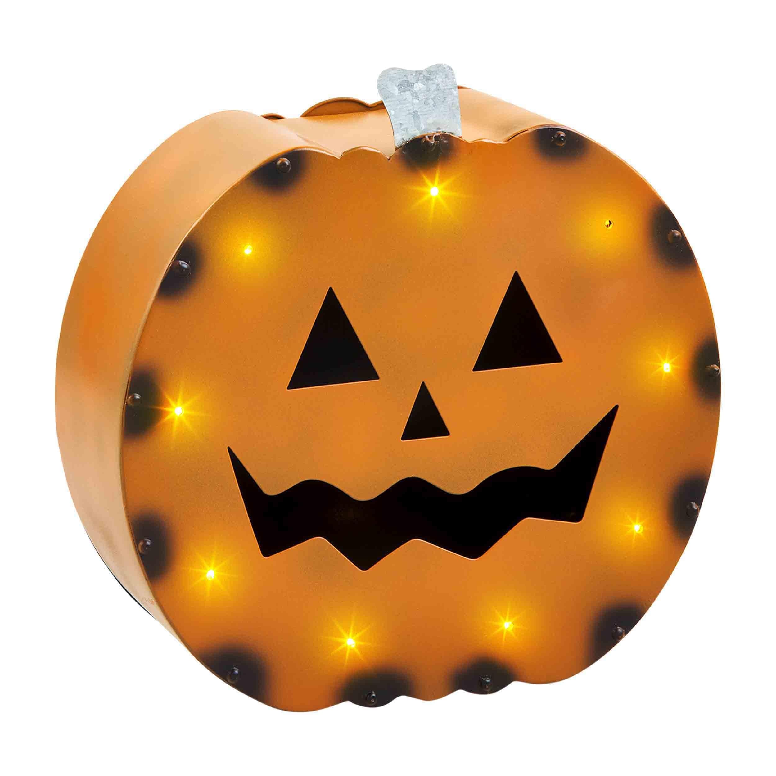 Rust Tin Pumpkin Lantern