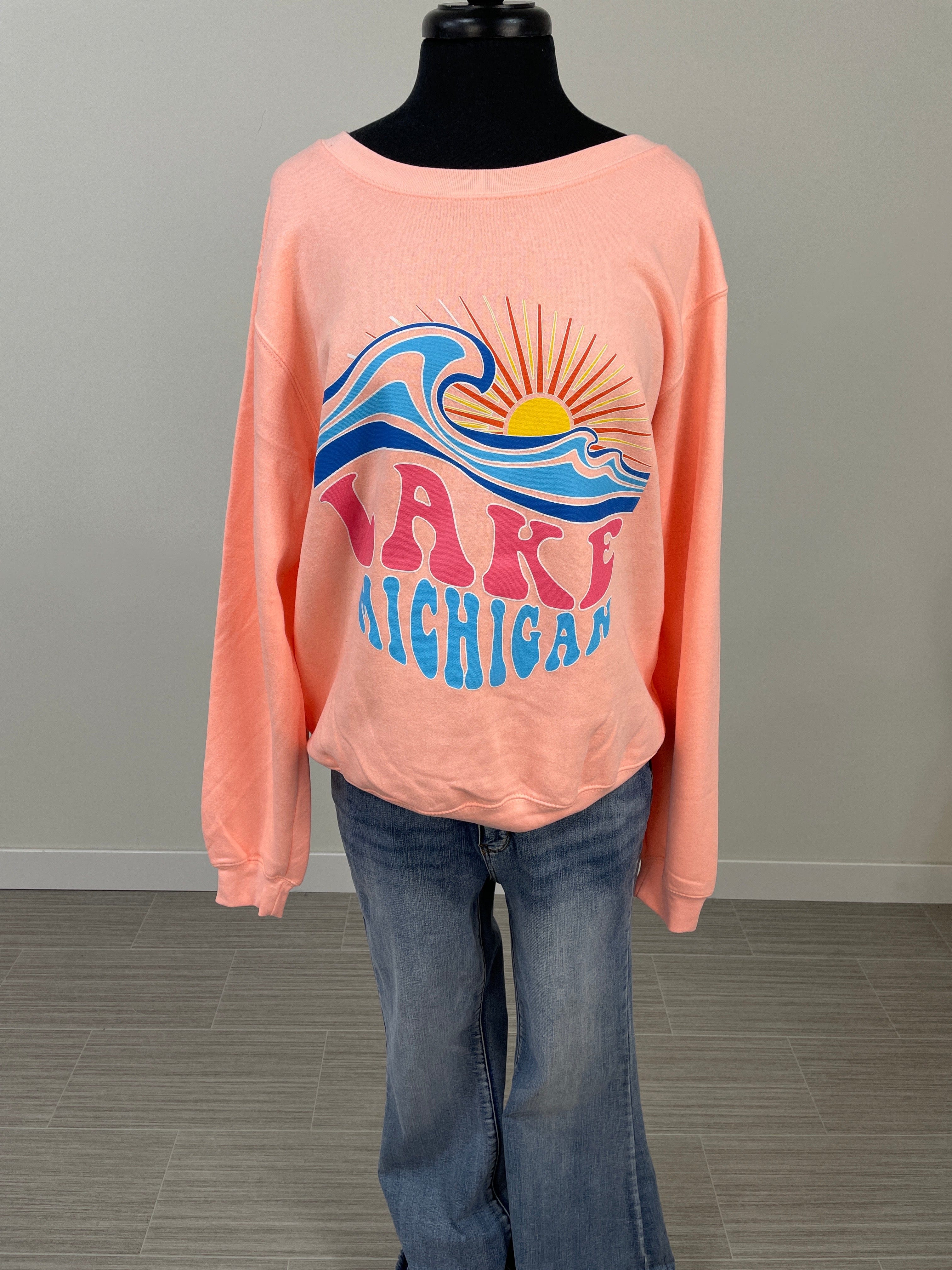 Apricot Lake MI Sunset Pullover