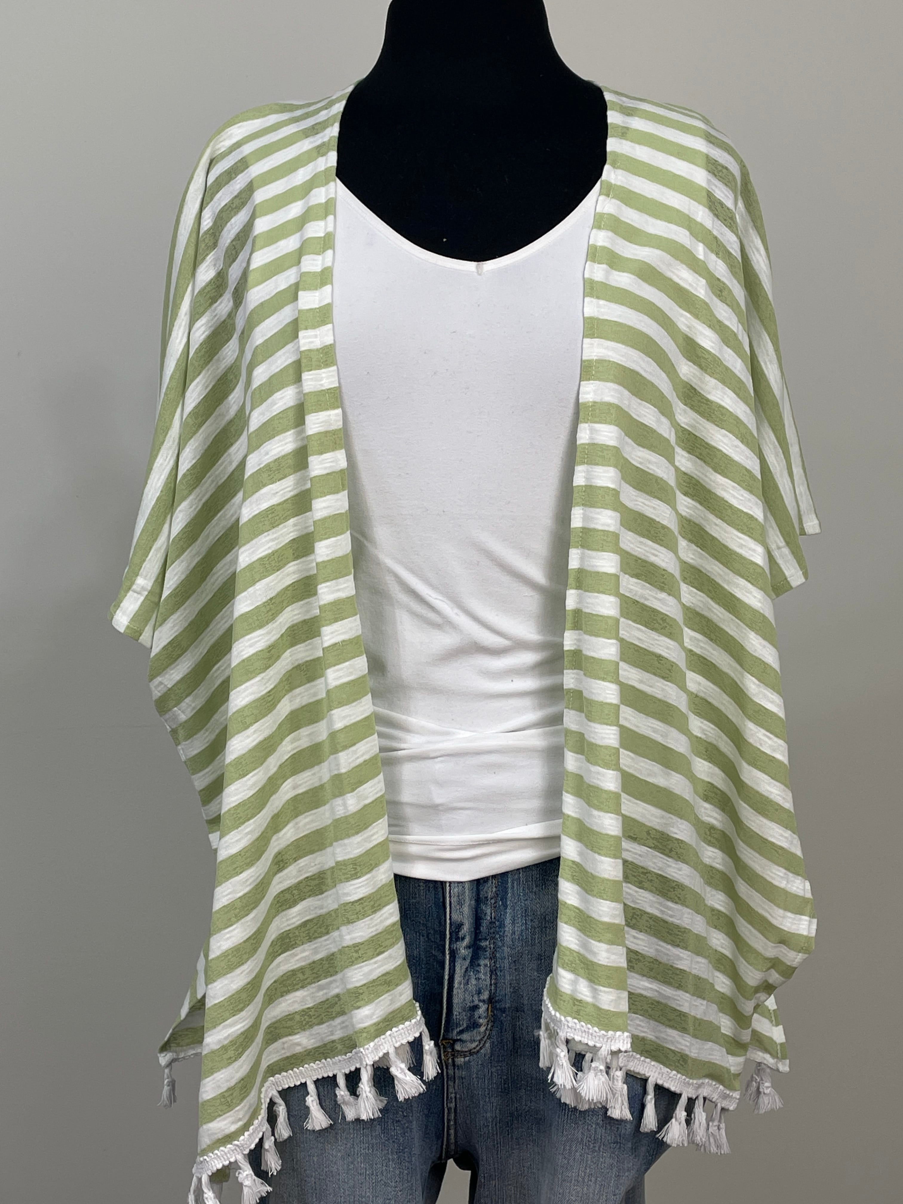 Green Stripe Kimono