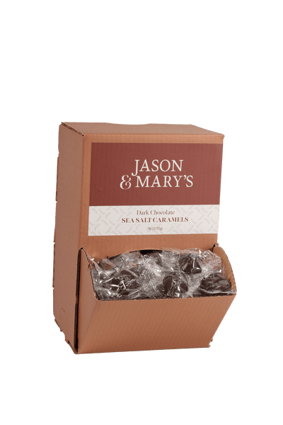 Bite Sized Dark Sea Salt Caramels