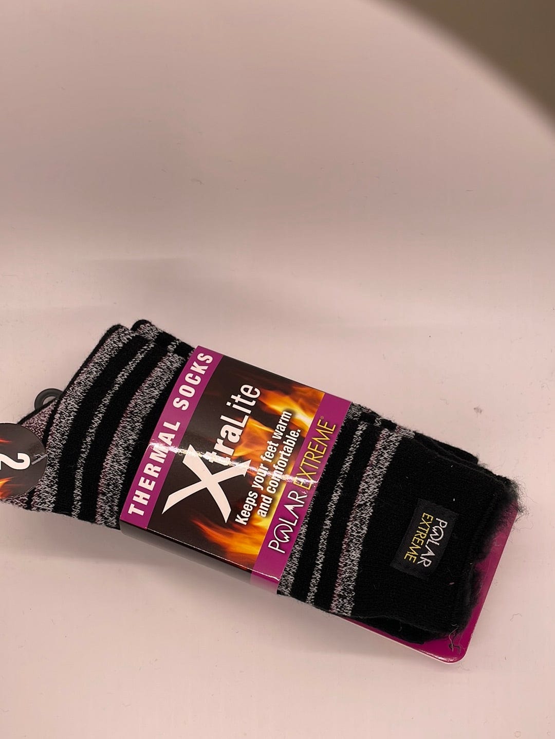 PE Black & White Stripe Heat Xtra Lite Women's 2pk