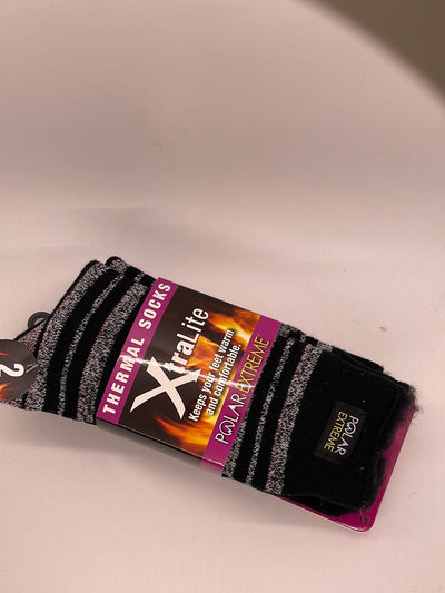 PE Black & White Stripe Heat Xtra Lite Women's 2pk