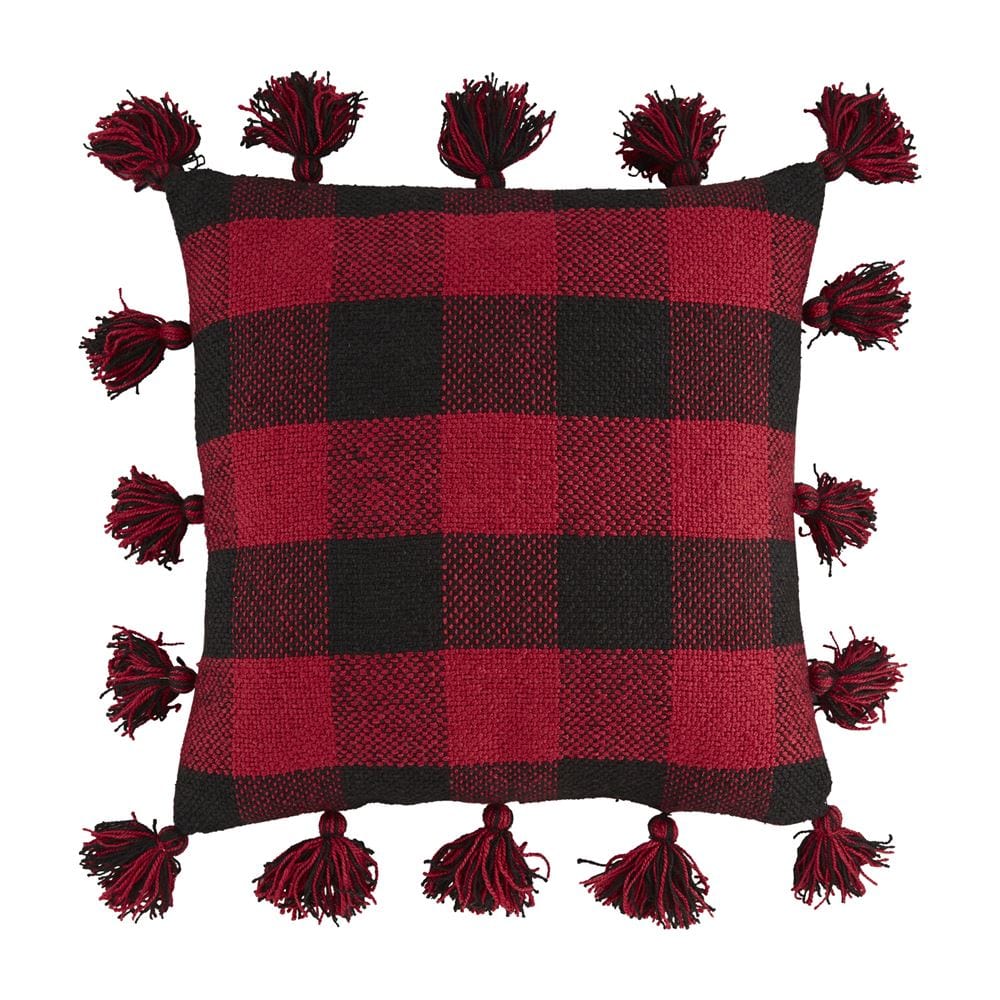 Red Large Buffalo Check Pillow