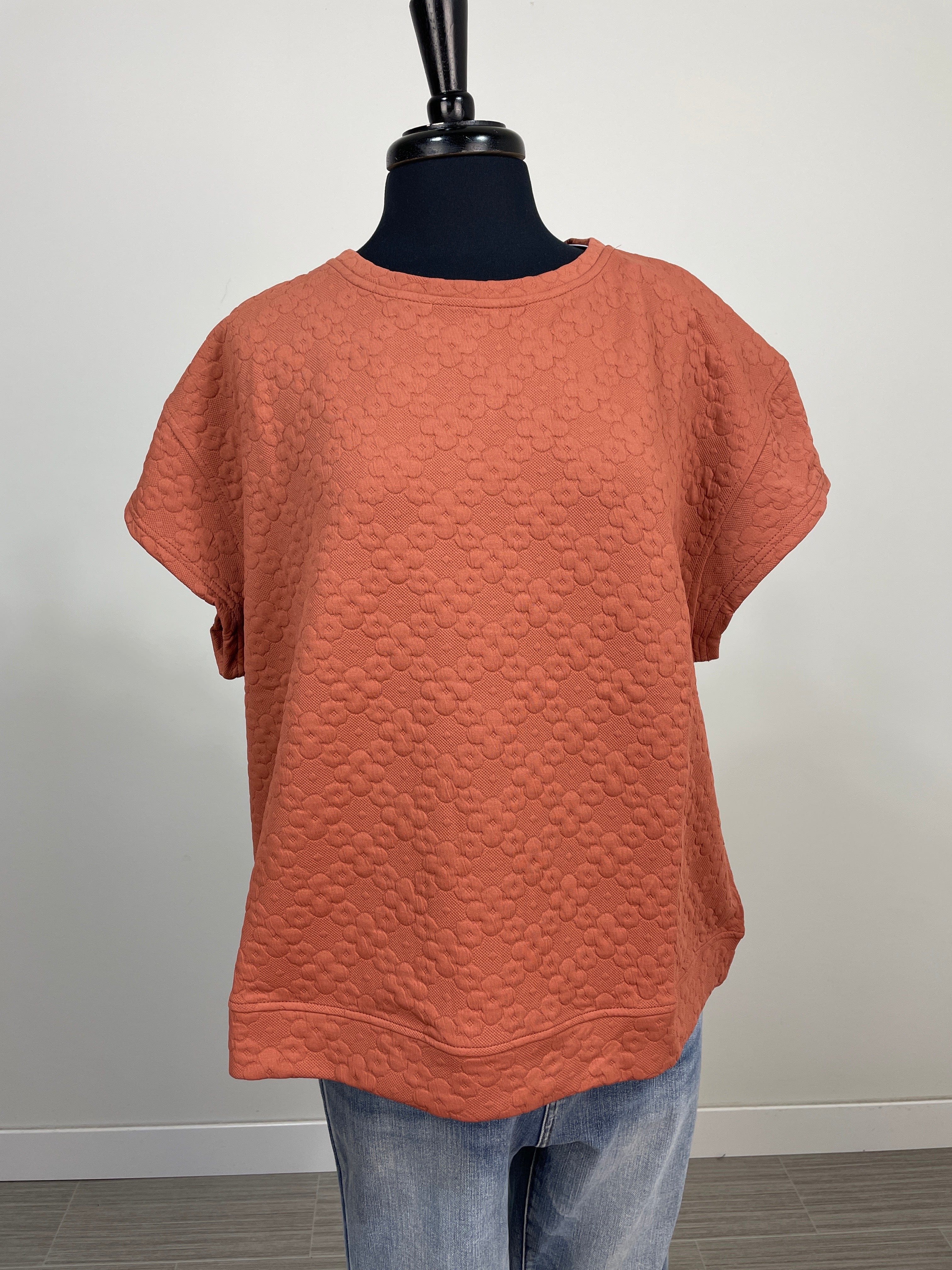 Brick Flower Texture Lounge Top