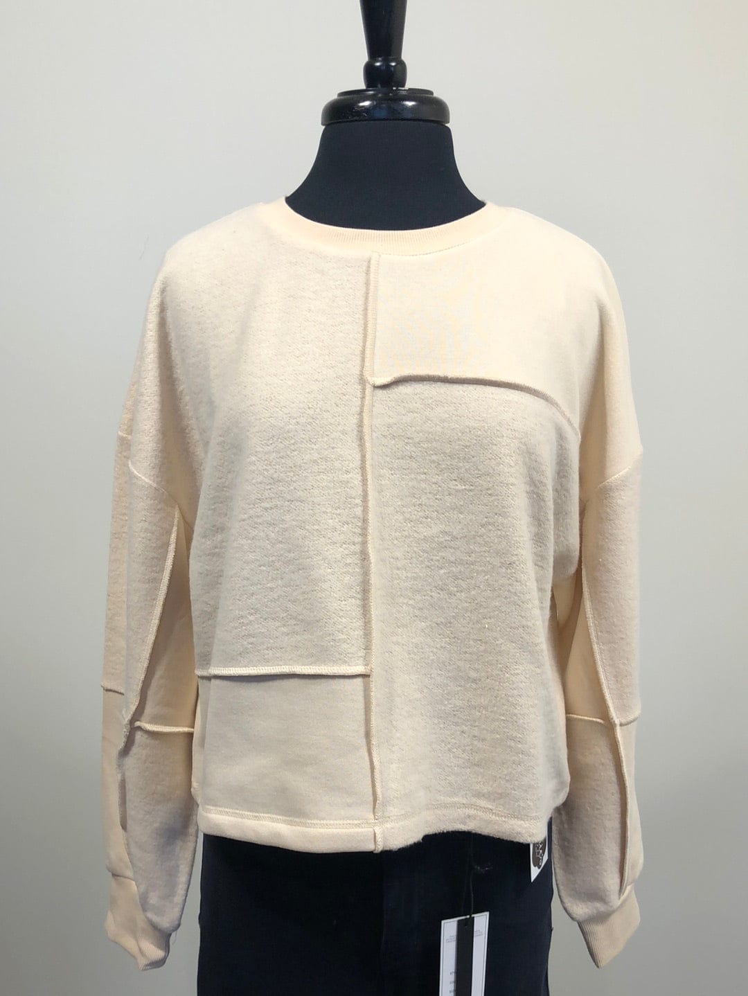 Ivory Brushed French Terry Top