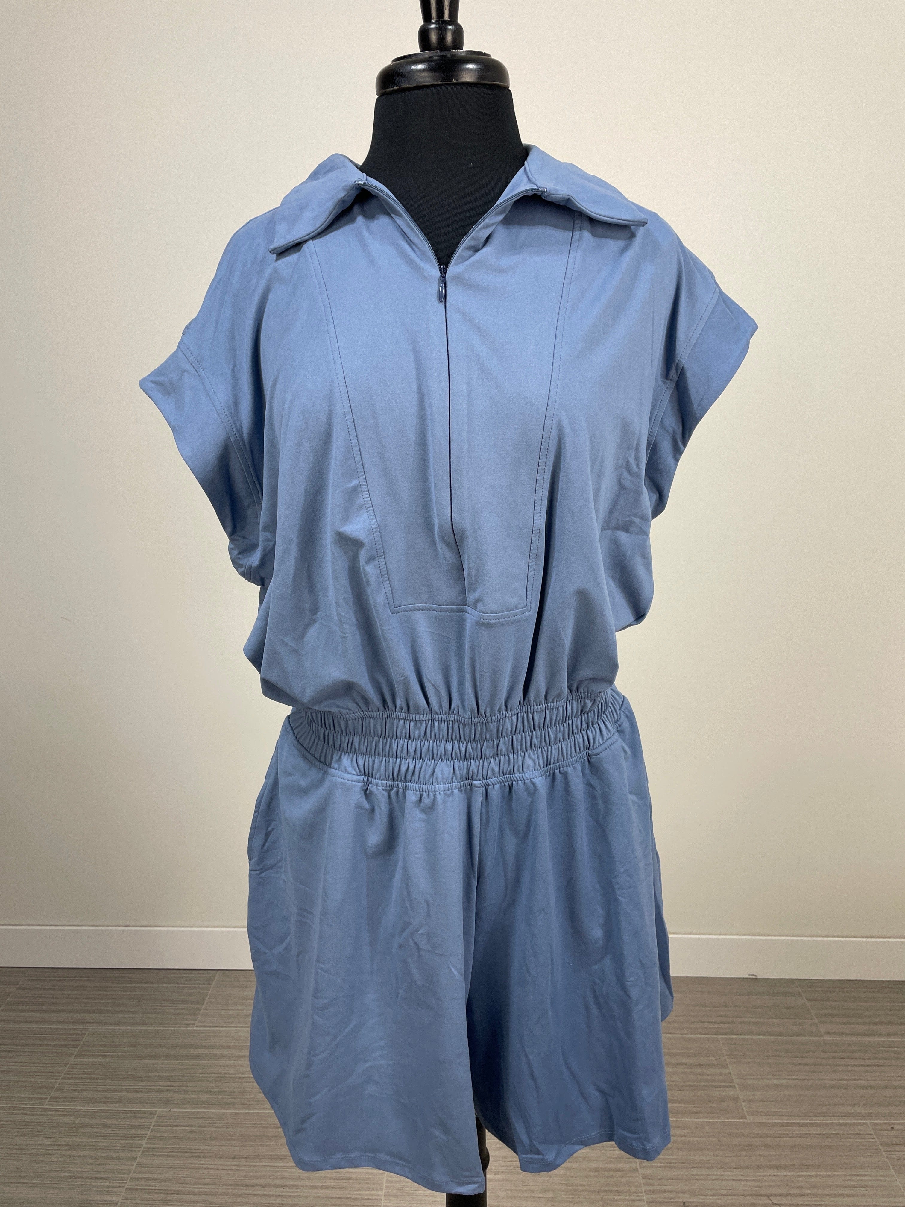 Paradise Blue Butter Soft Romper