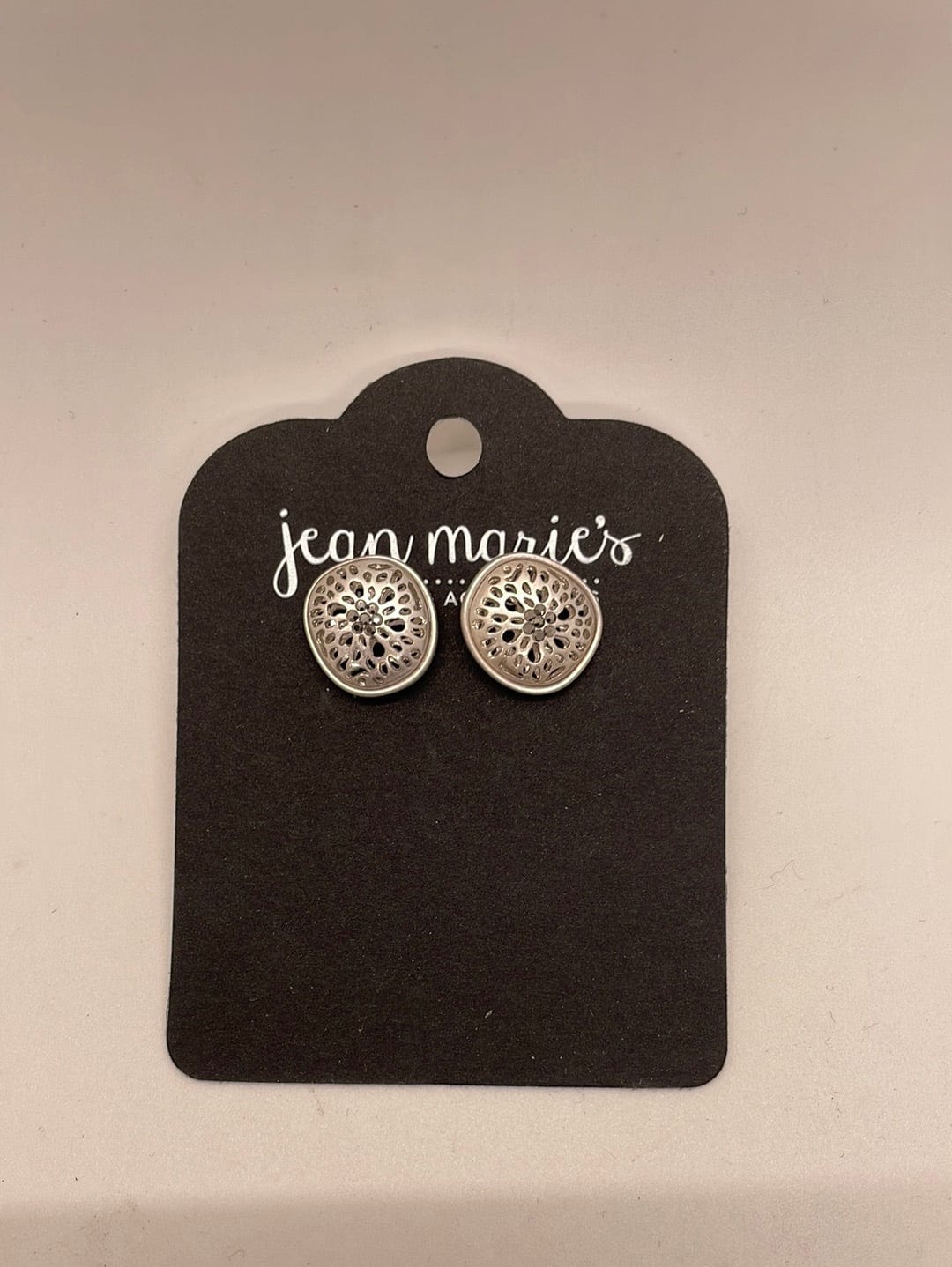 Silver Pebble Post Earring