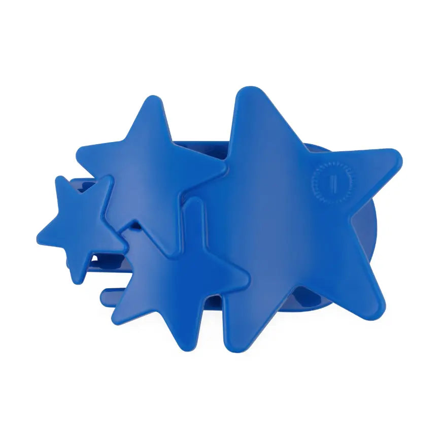 Blue Shooting Star Tiny Flat Hair Clip