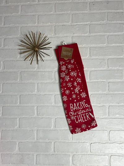 2PK Christmas Kitchen Tie Towel Set