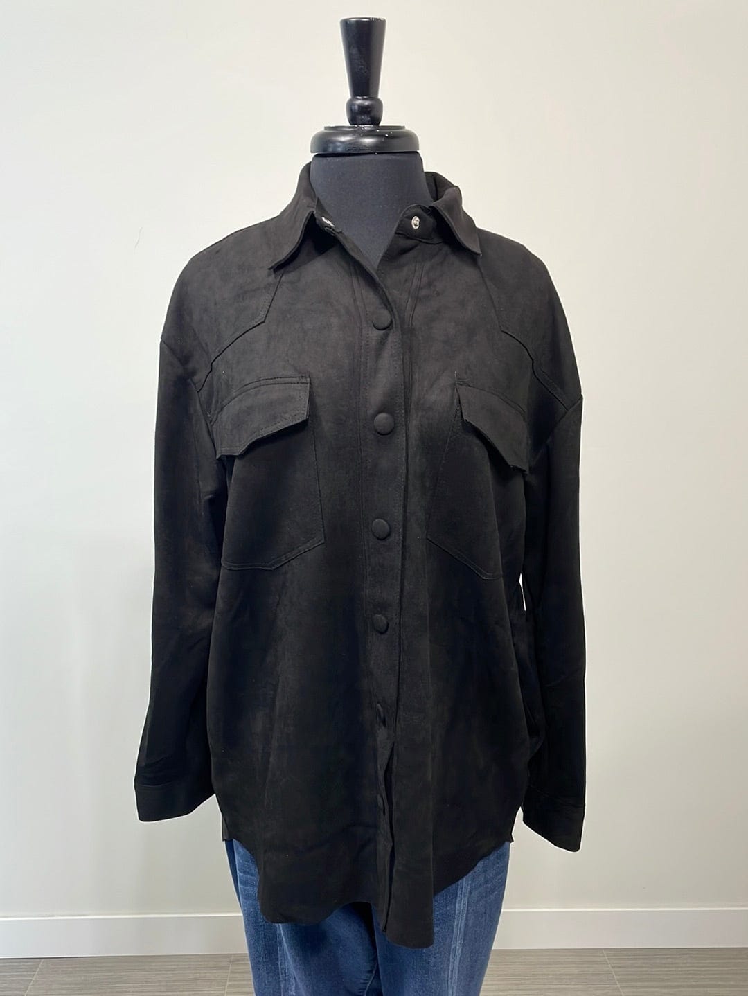 Black Suede Shacket