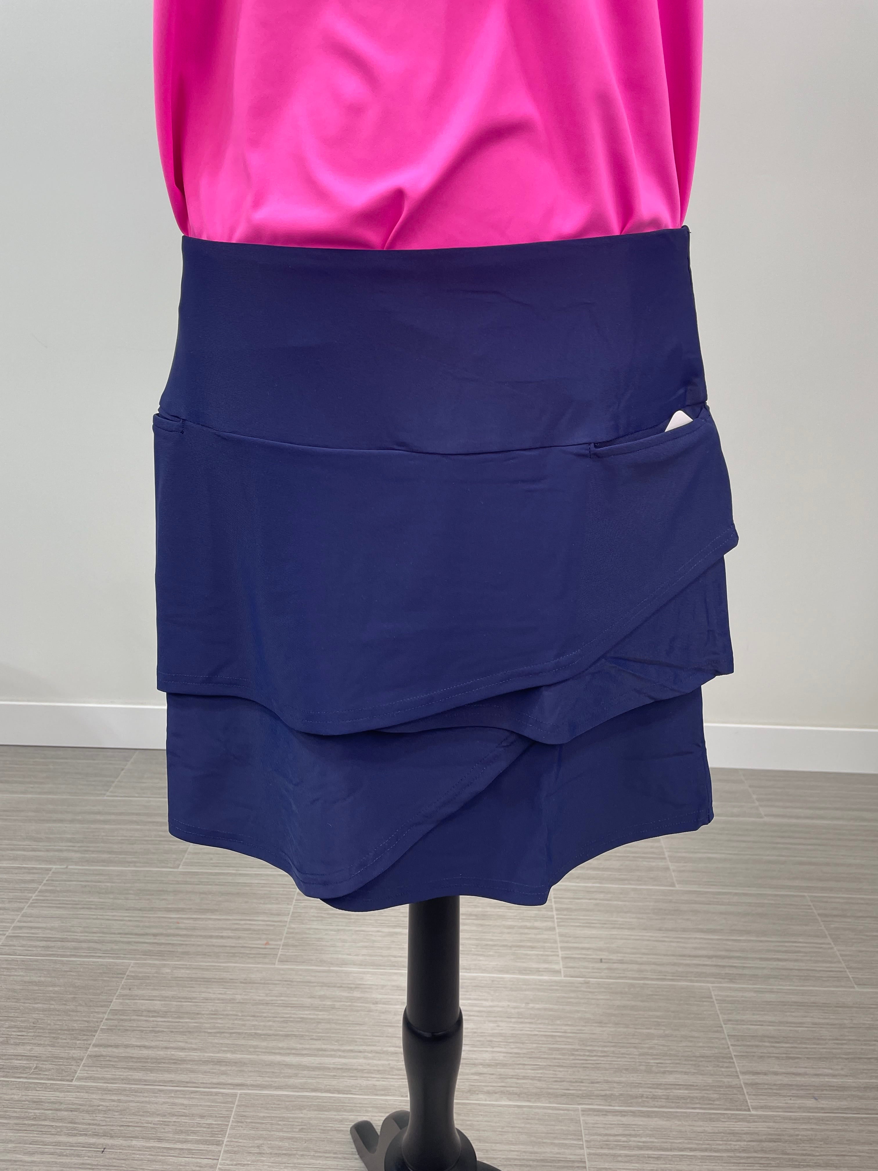 Navy Kerry Layer Skort