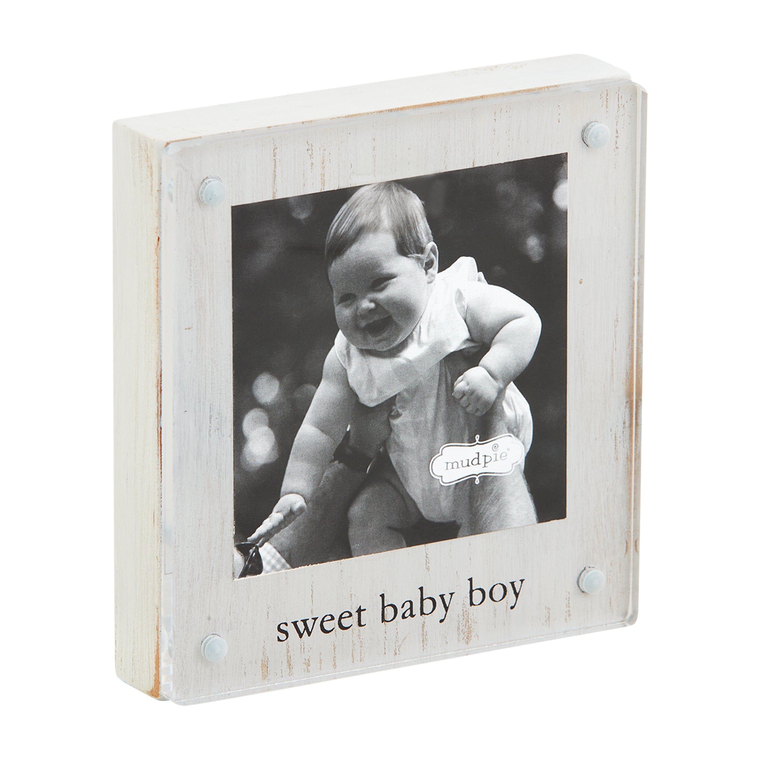 Sweet Baby Boy Wood Acrylic Frame
