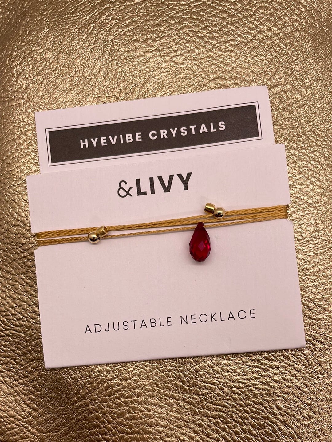 Hyevibe Crystal Slider - Siam on Gold