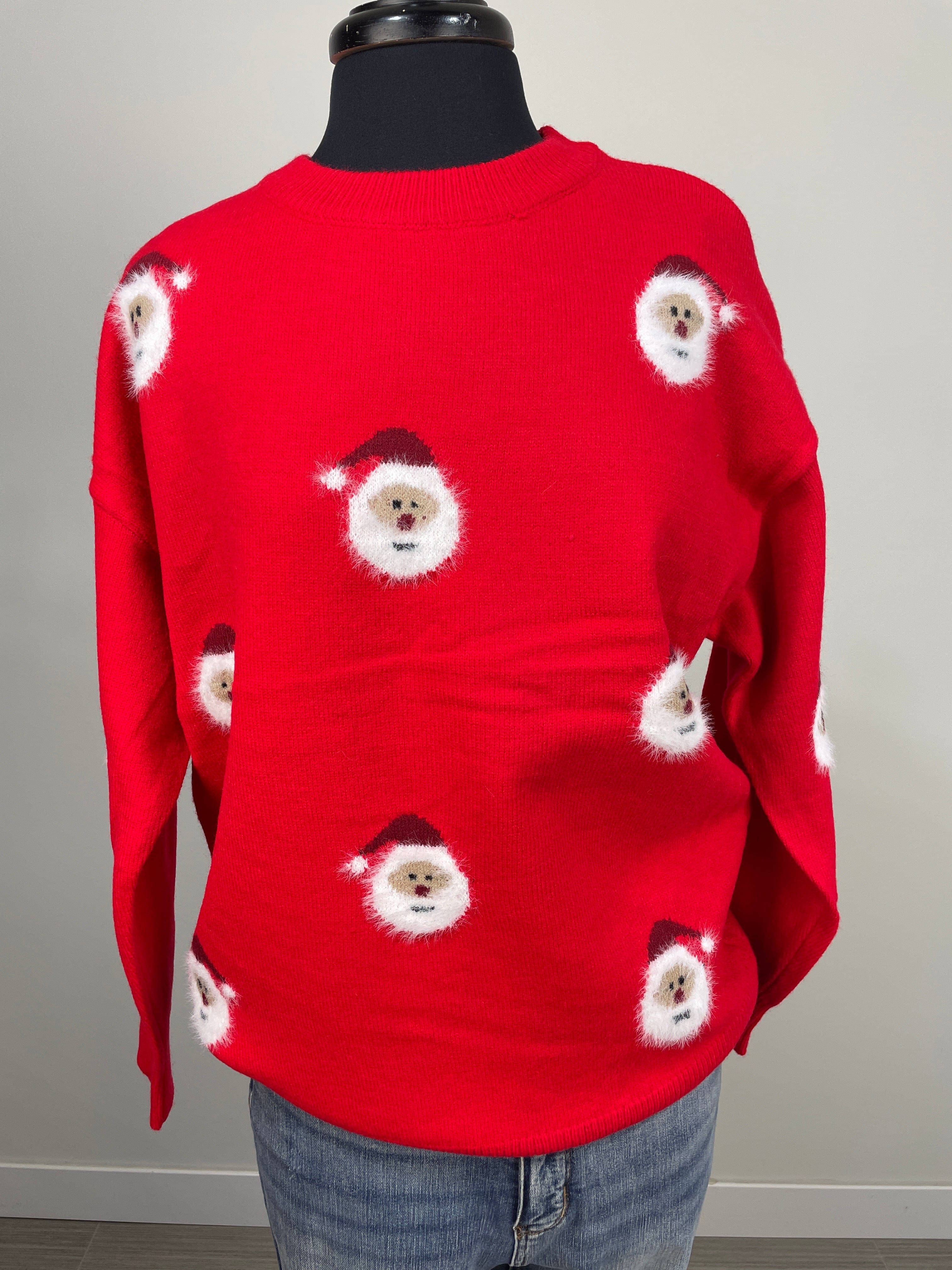 Red Santa Crewneck Sweater