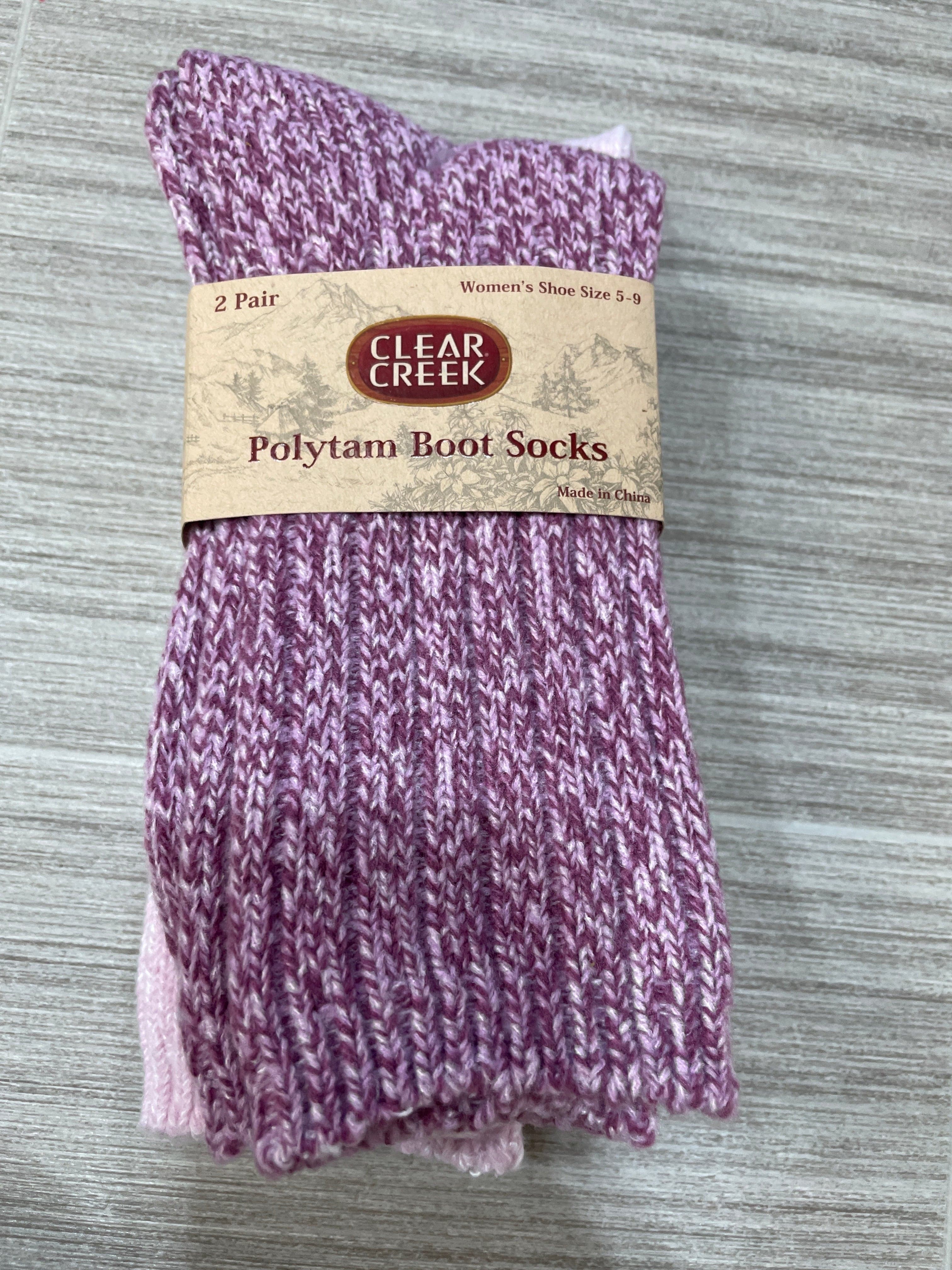 CC Pink Marled 2 Pack Boot Sock