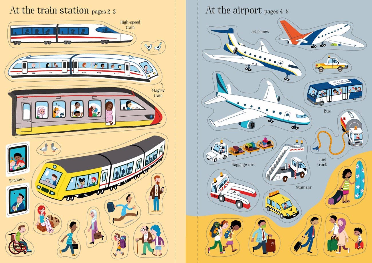 Little First Stickers Travel: Usborne