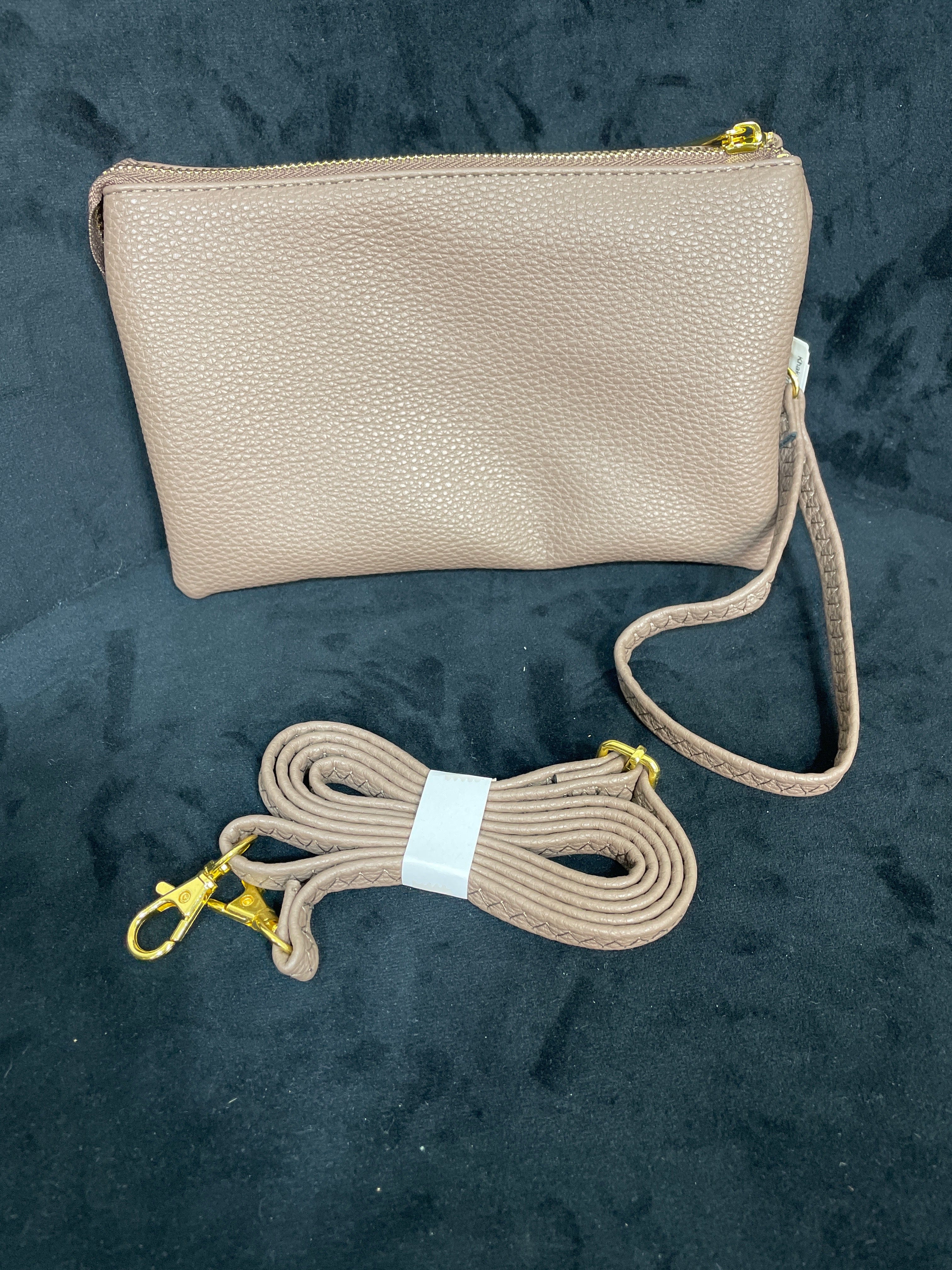 Khaki Riley Crossbody Wristlet