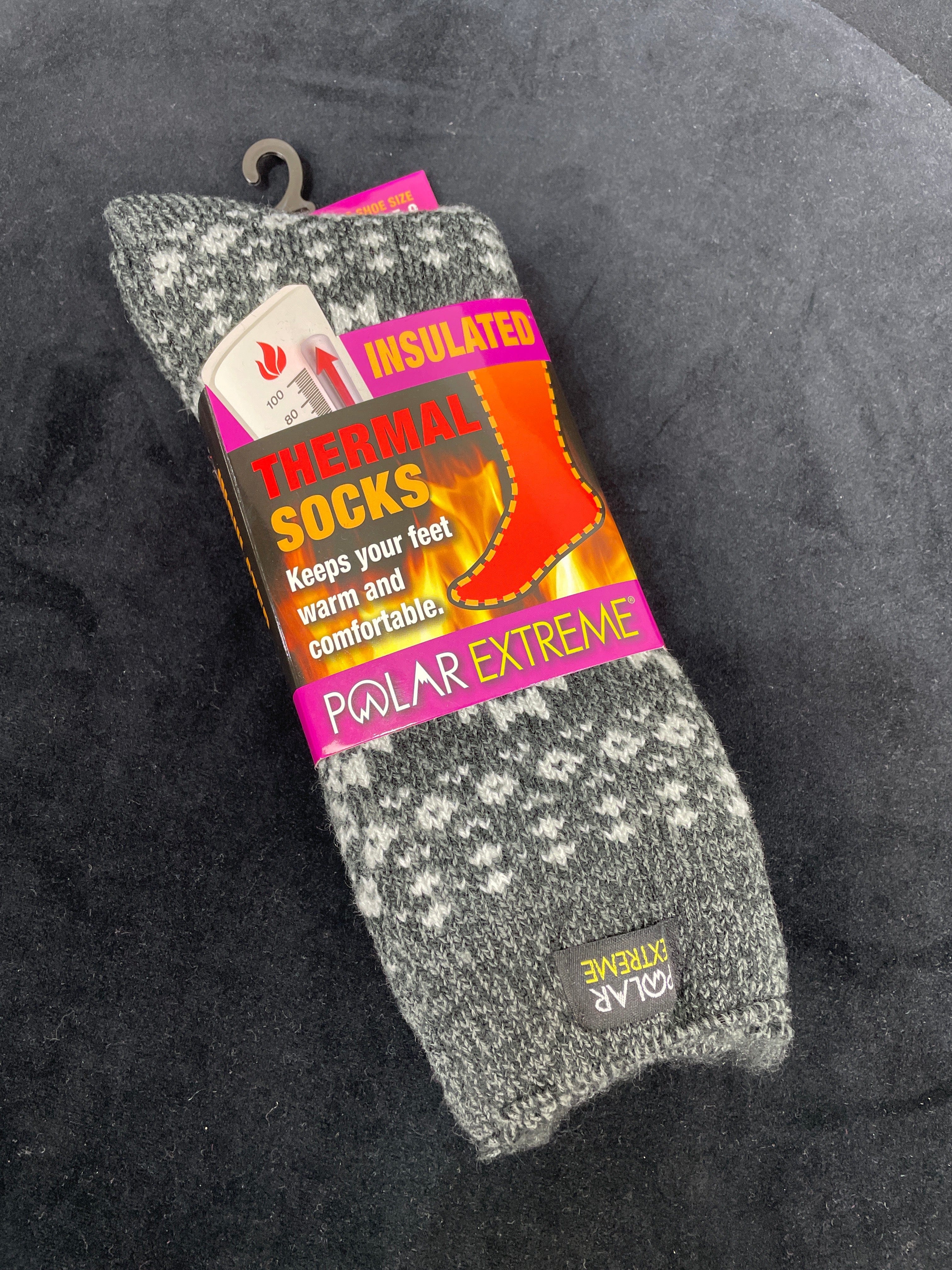 Charcoal Polar Extreme Heat Women's Fairisle Sock