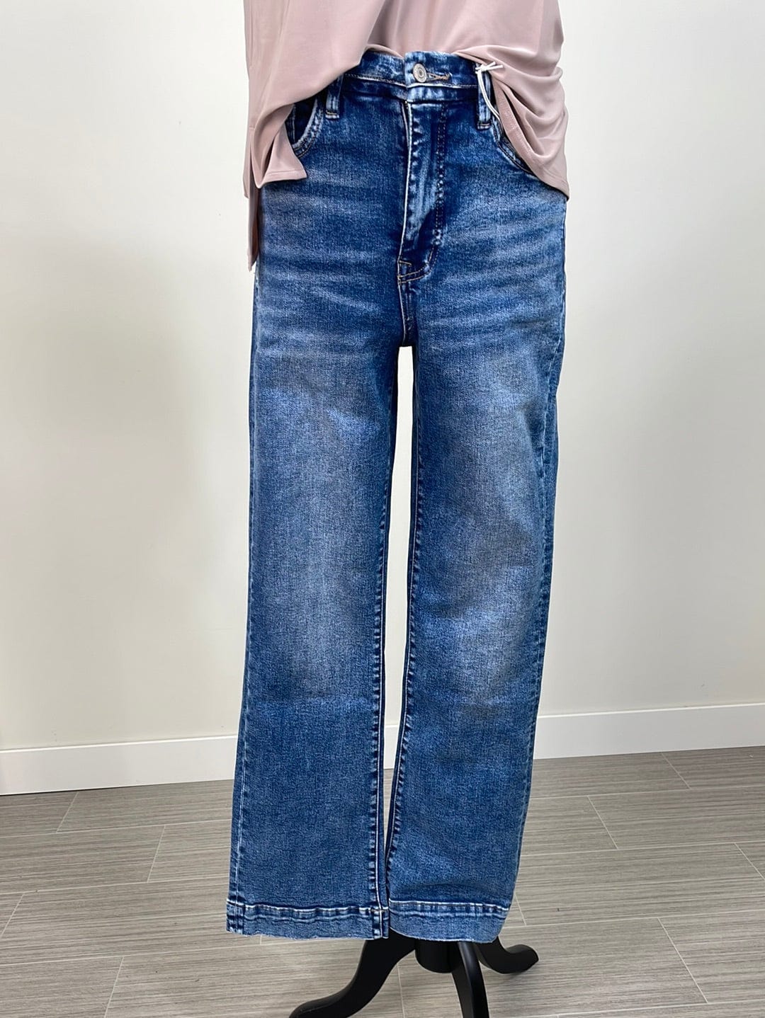 Distressed High Rise Bootcut