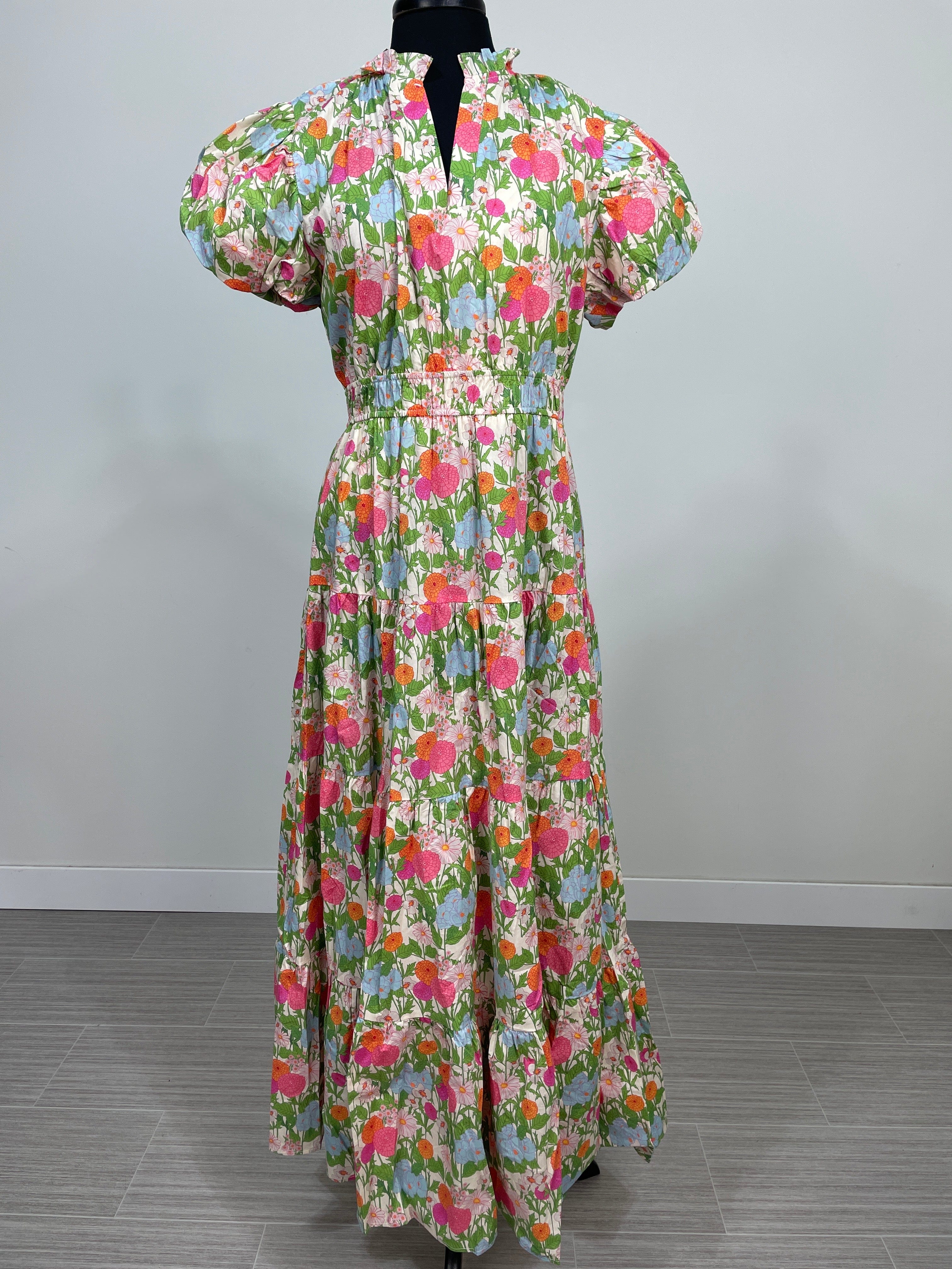 Marigold Floral Maxi Dress