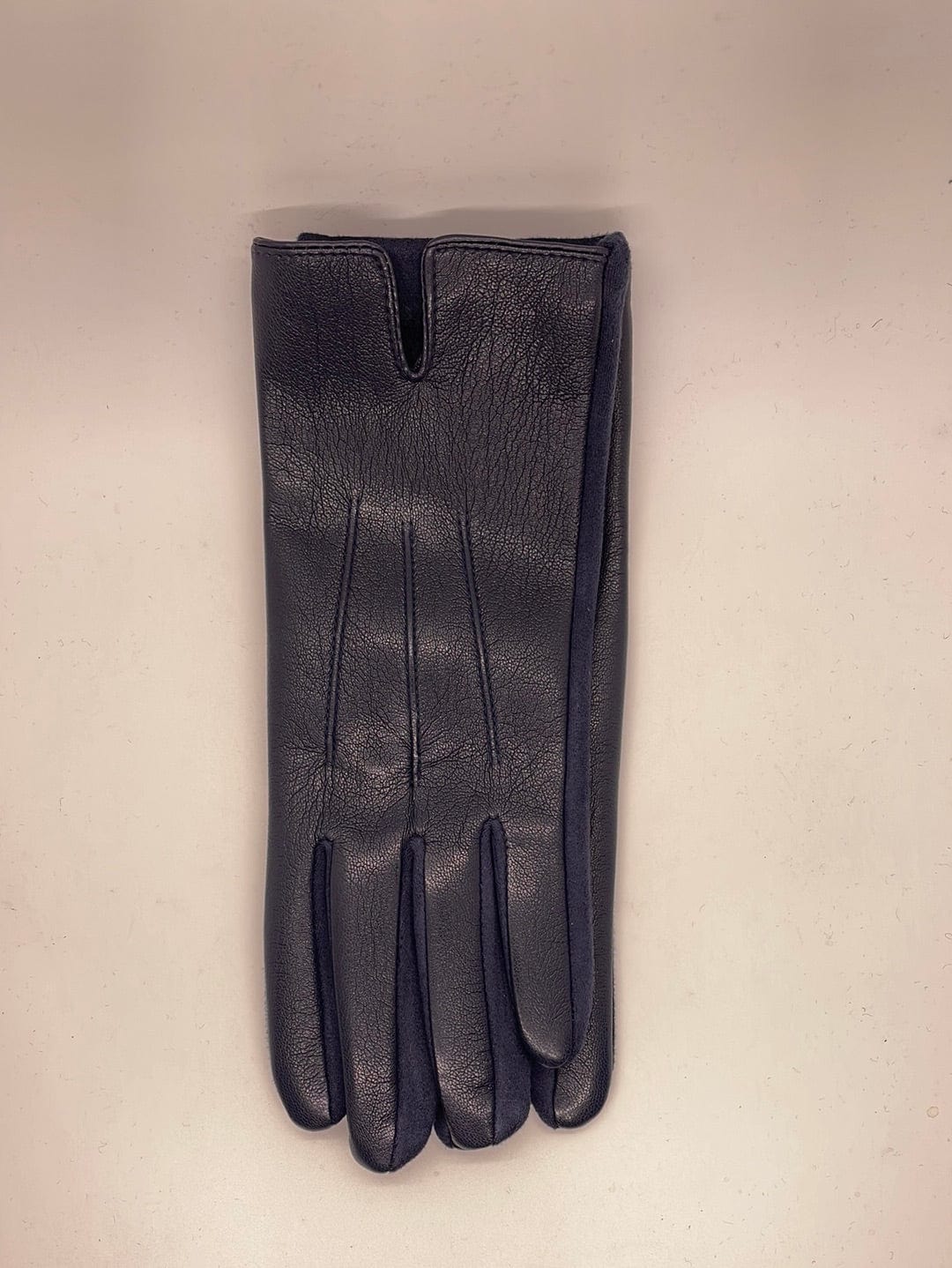 Navy Leather Glove