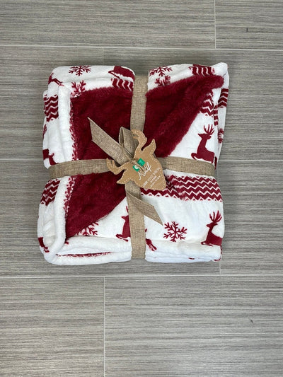 Reindeer Holiday Throw